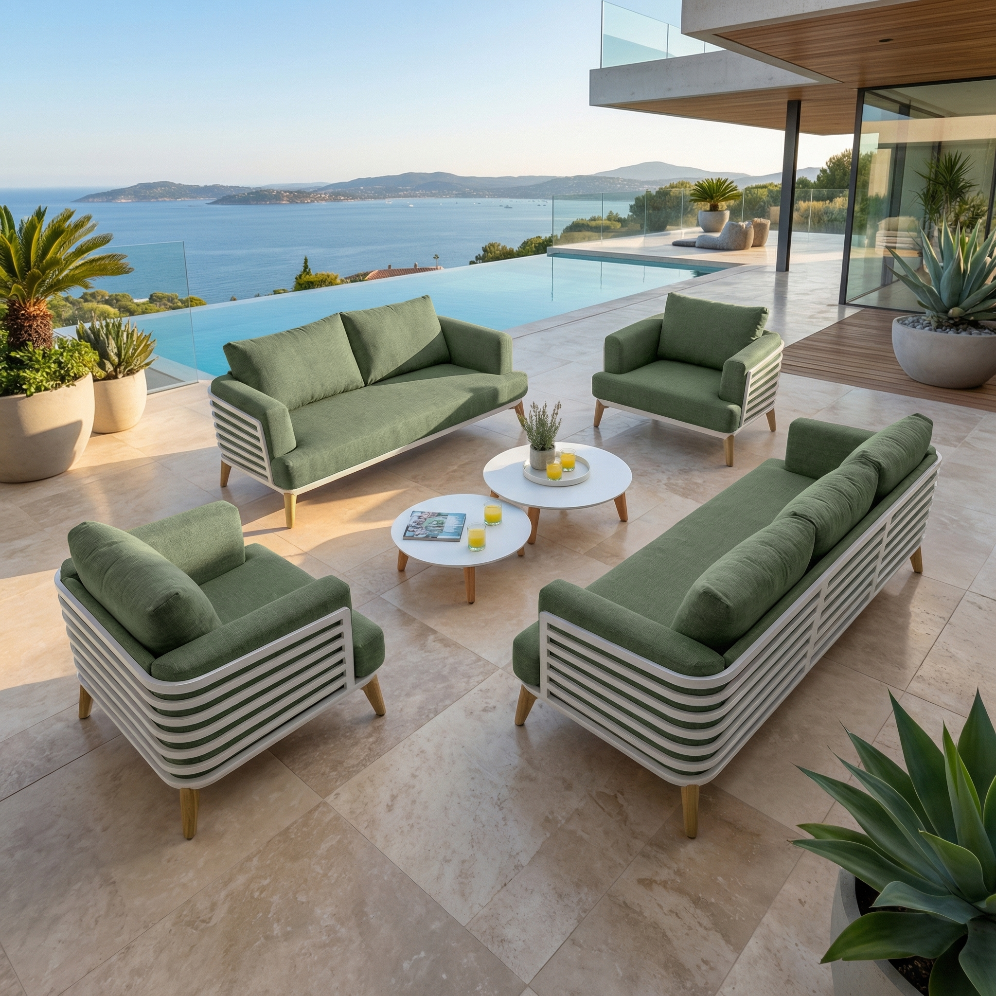 Lounge-set Monte Carlo - 7 Plätze