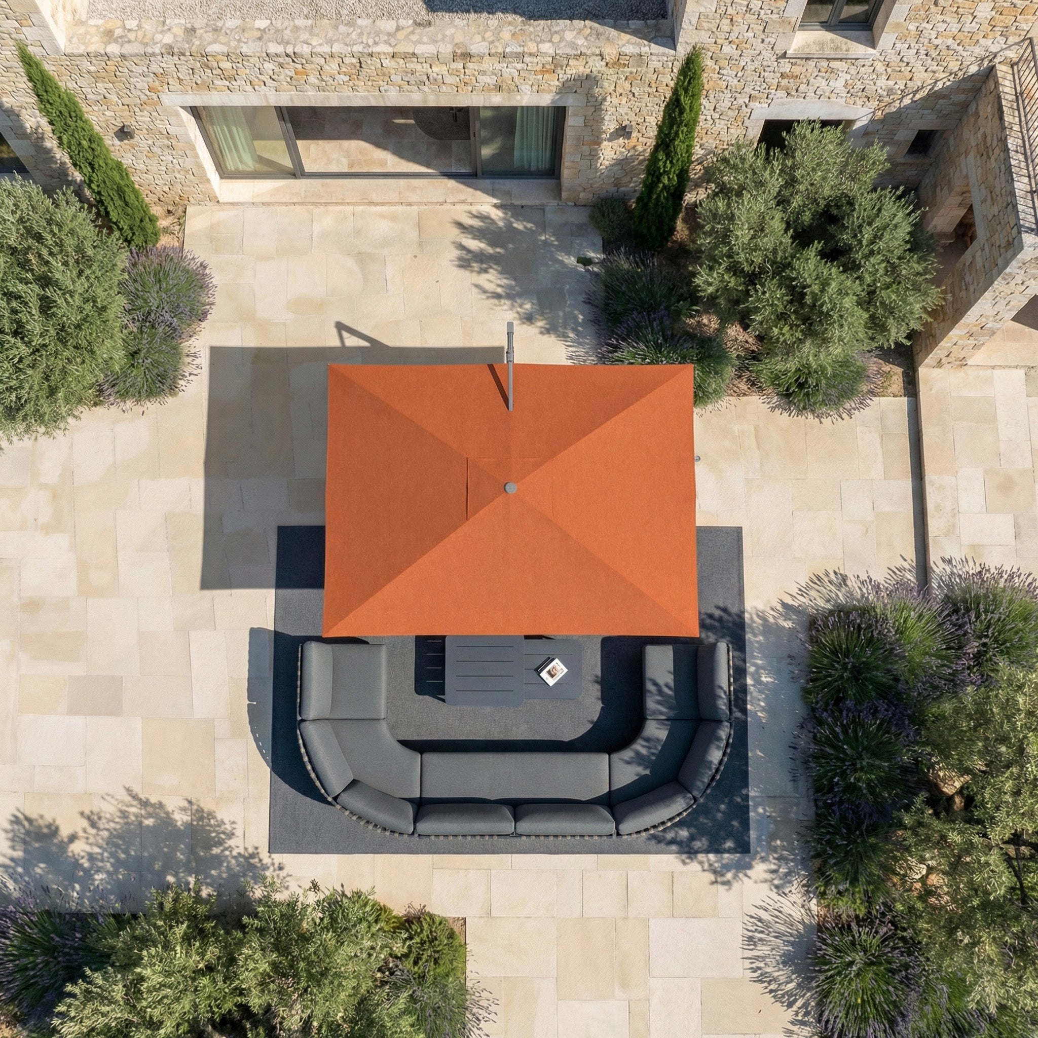 Elyra professional offset parasol (3×4 m)