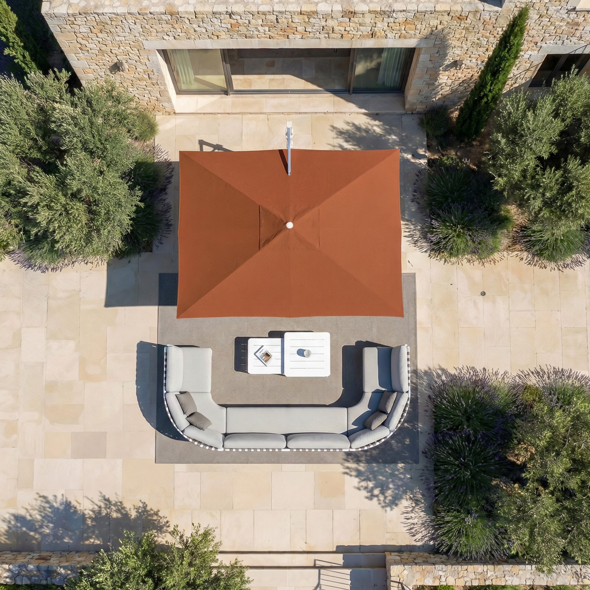 Elyra professional offset parasol (3×4 m)