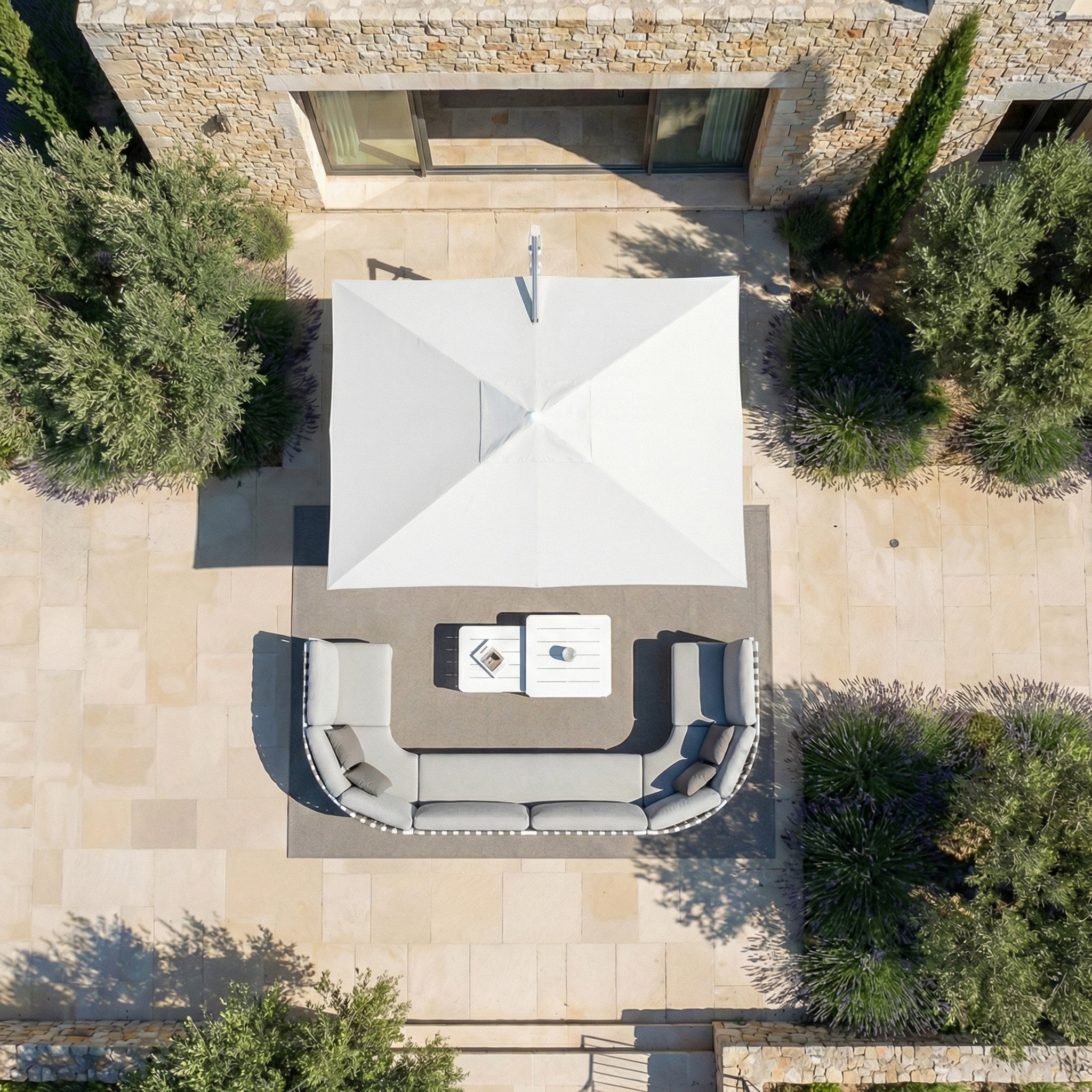 Elyra professional offset parasol (3×4 m)