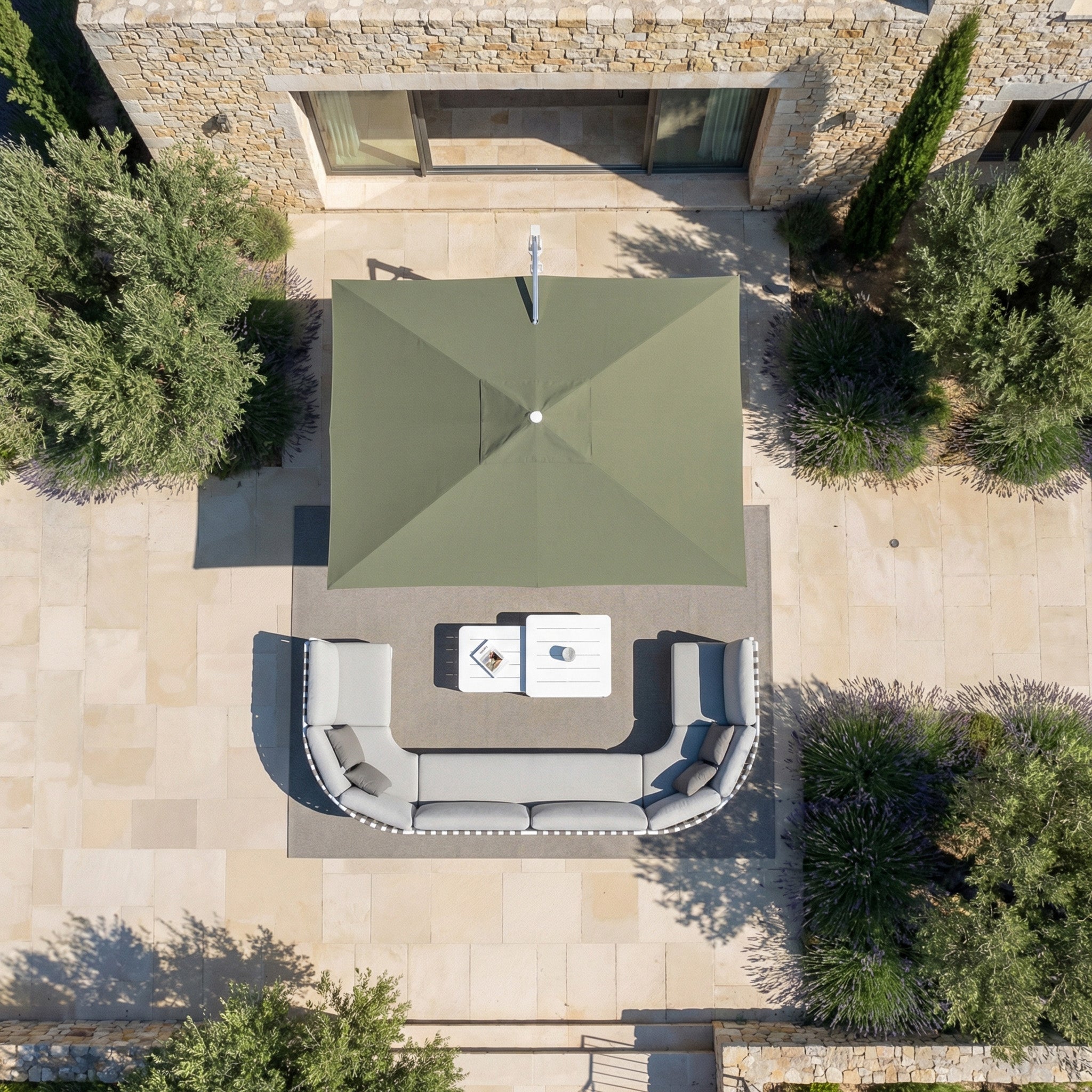 Elyra professional offset parasol (3×4 m)