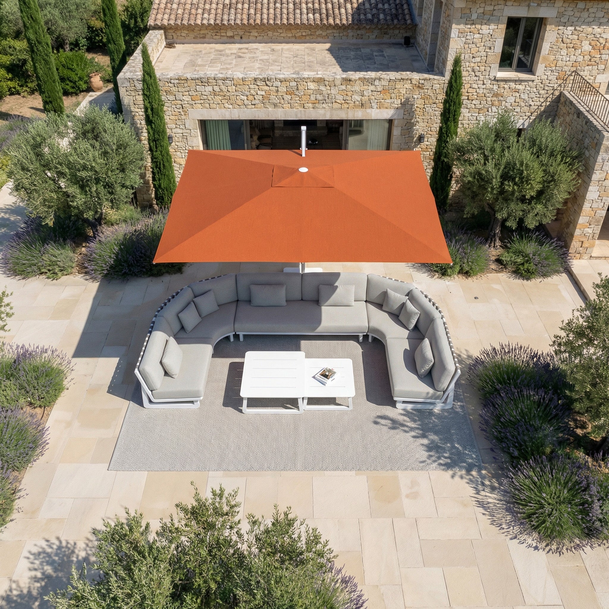 Elyra professional offset parasol (3×4 m)