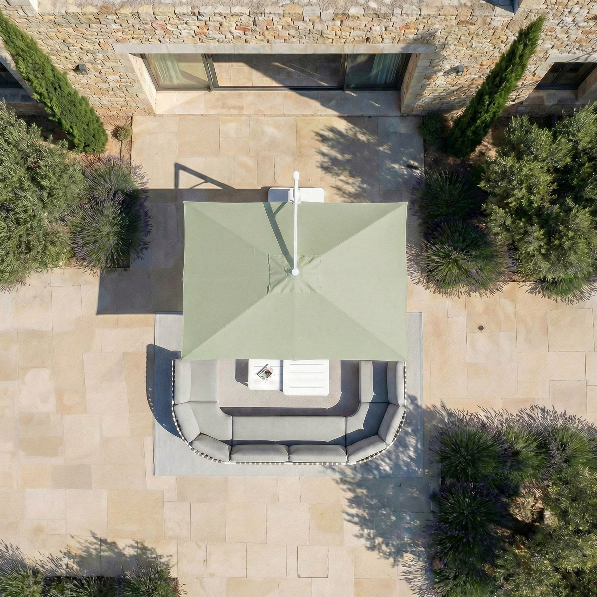 Elyra professional offset parasol (3×4 m)