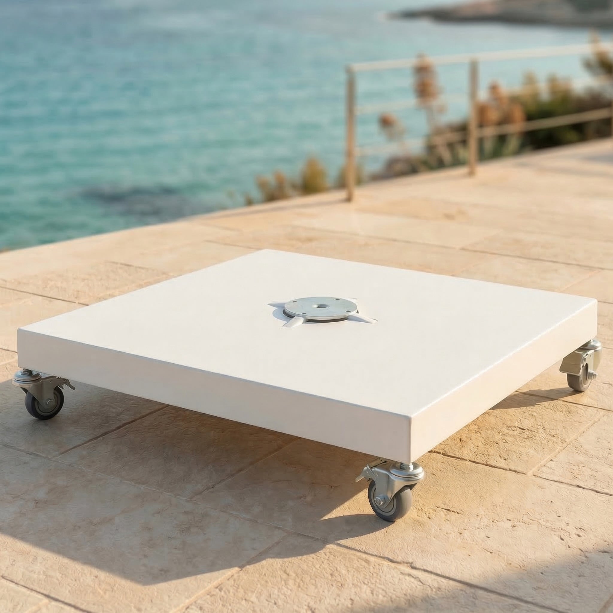 Socle à roulettes pour parasol Elyra