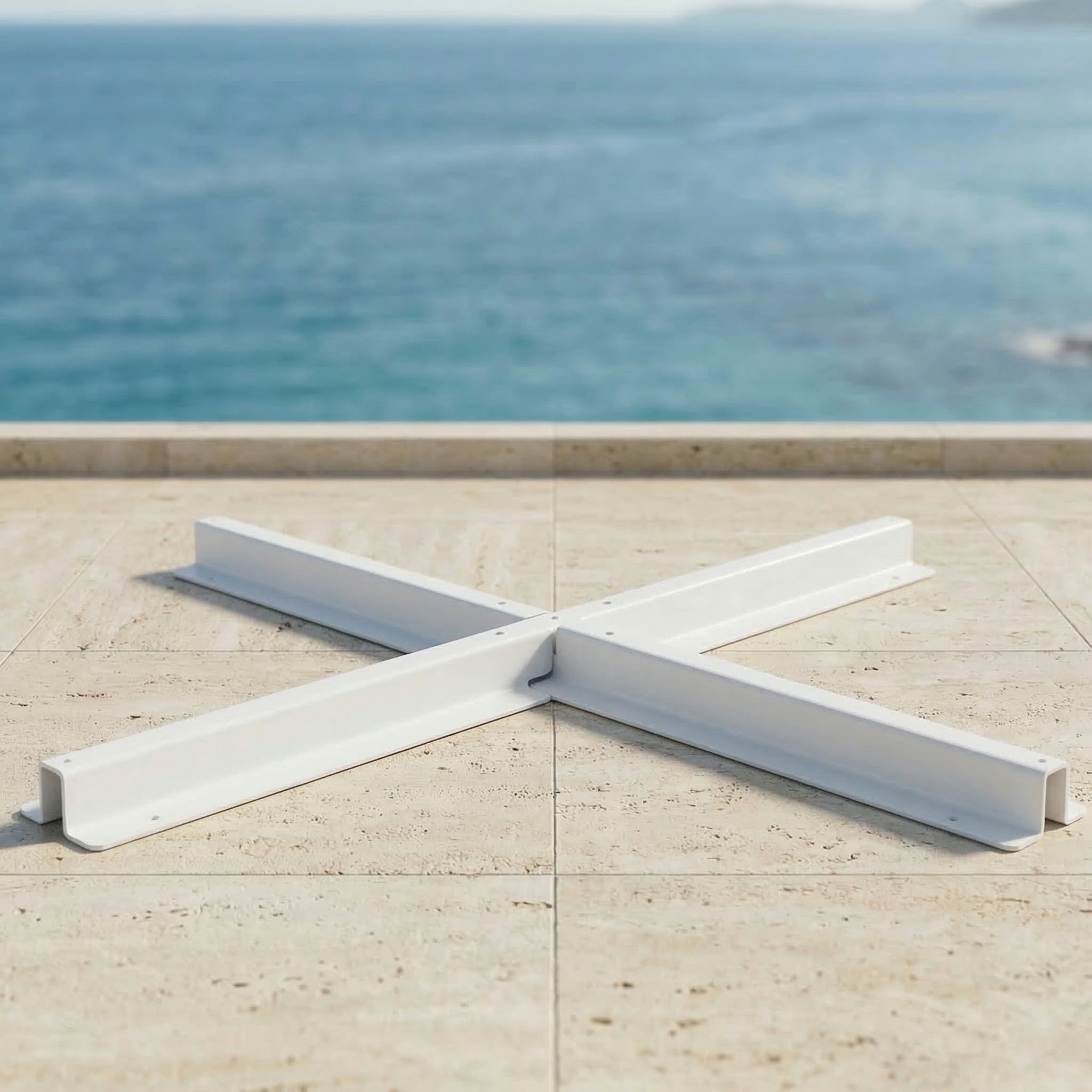 Pied en croix pour parasol Elyra