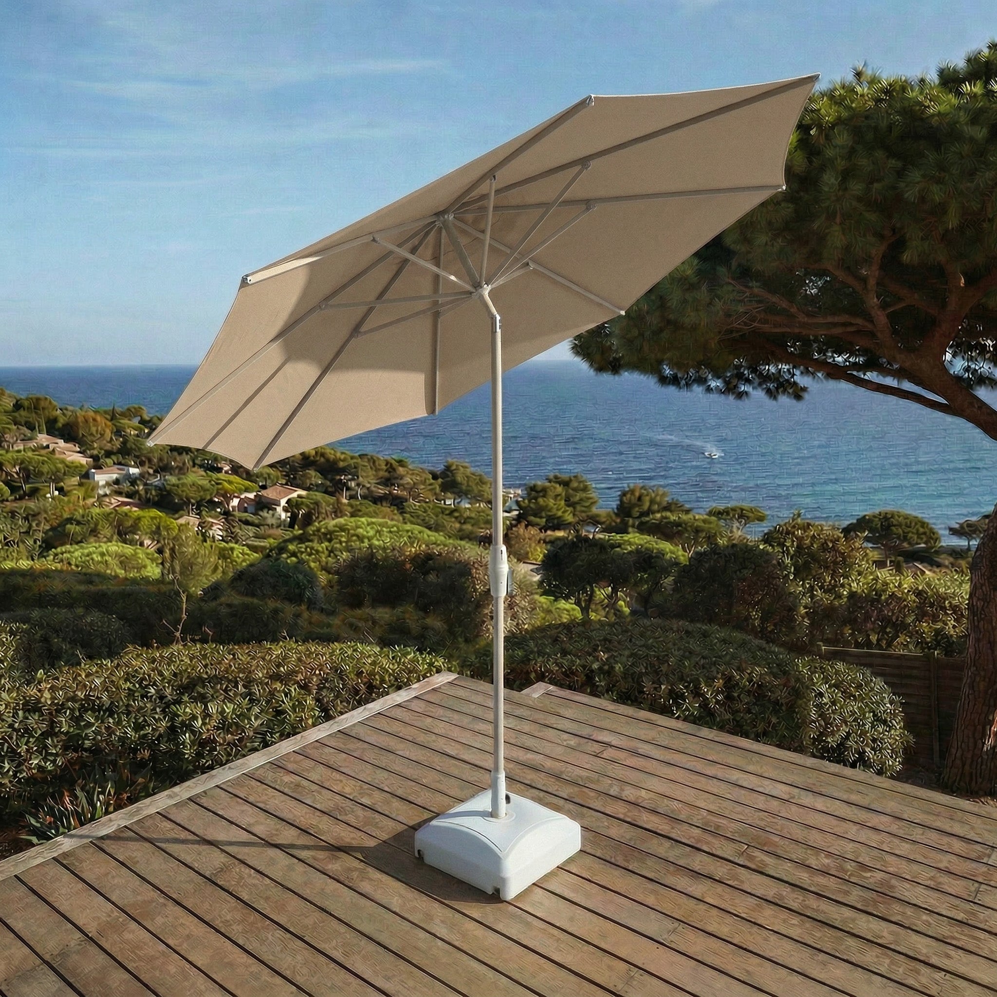 Profi-Sonnenschirm rund Elyra (Ø 3,3 m)