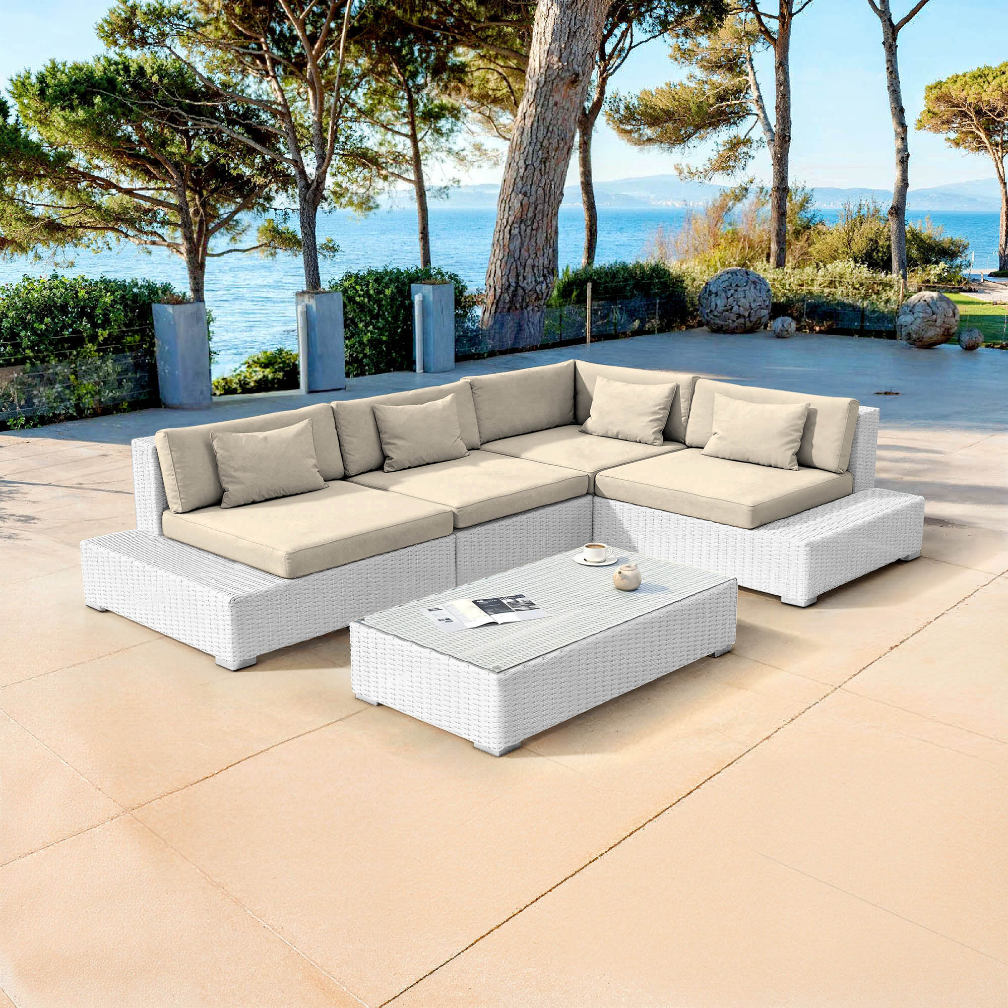 Palma outdoor lounge set - 5 seats