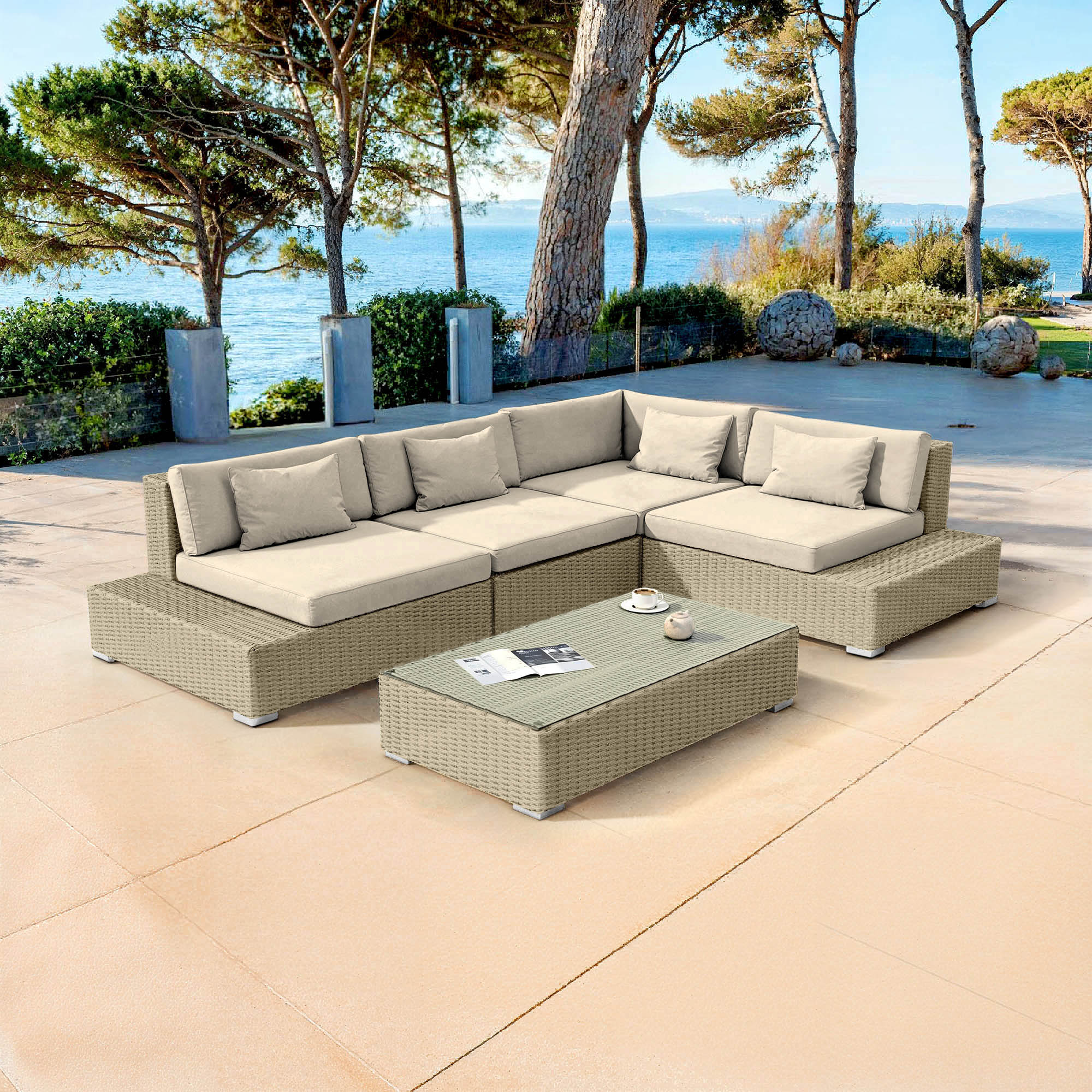 Palma outdoor lounge set - 5 seats