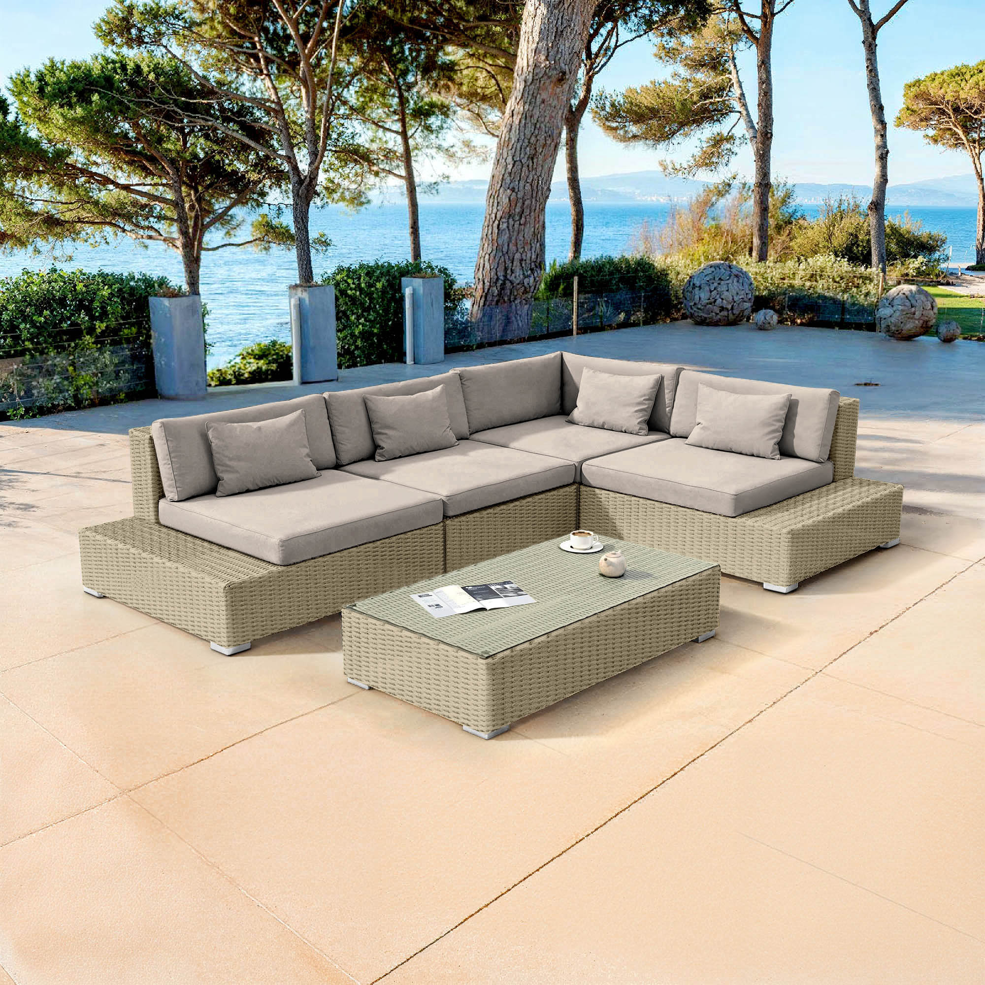 Palma outdoor lounge set - 5 seats