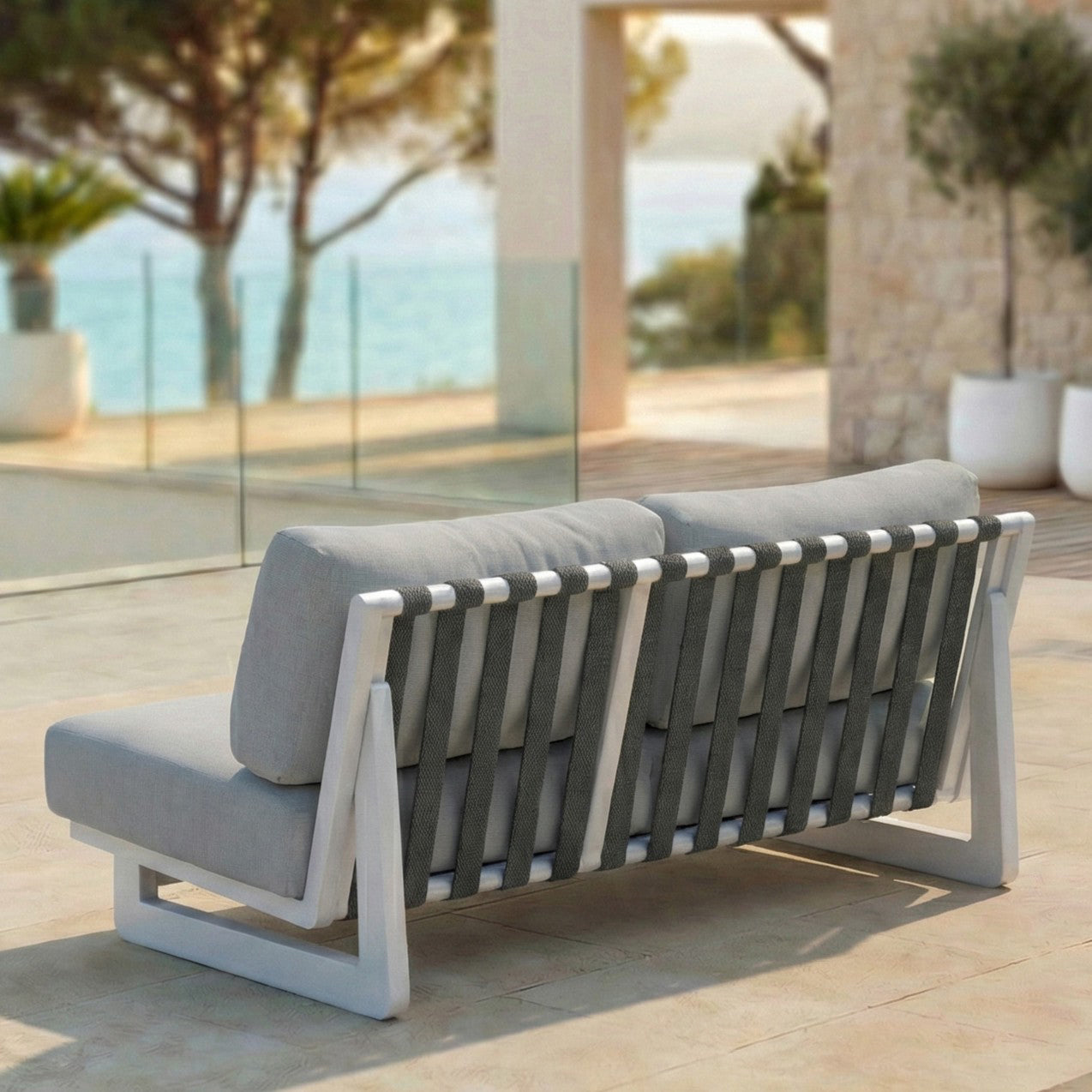 Divano da giardino 2 posti Long Beach