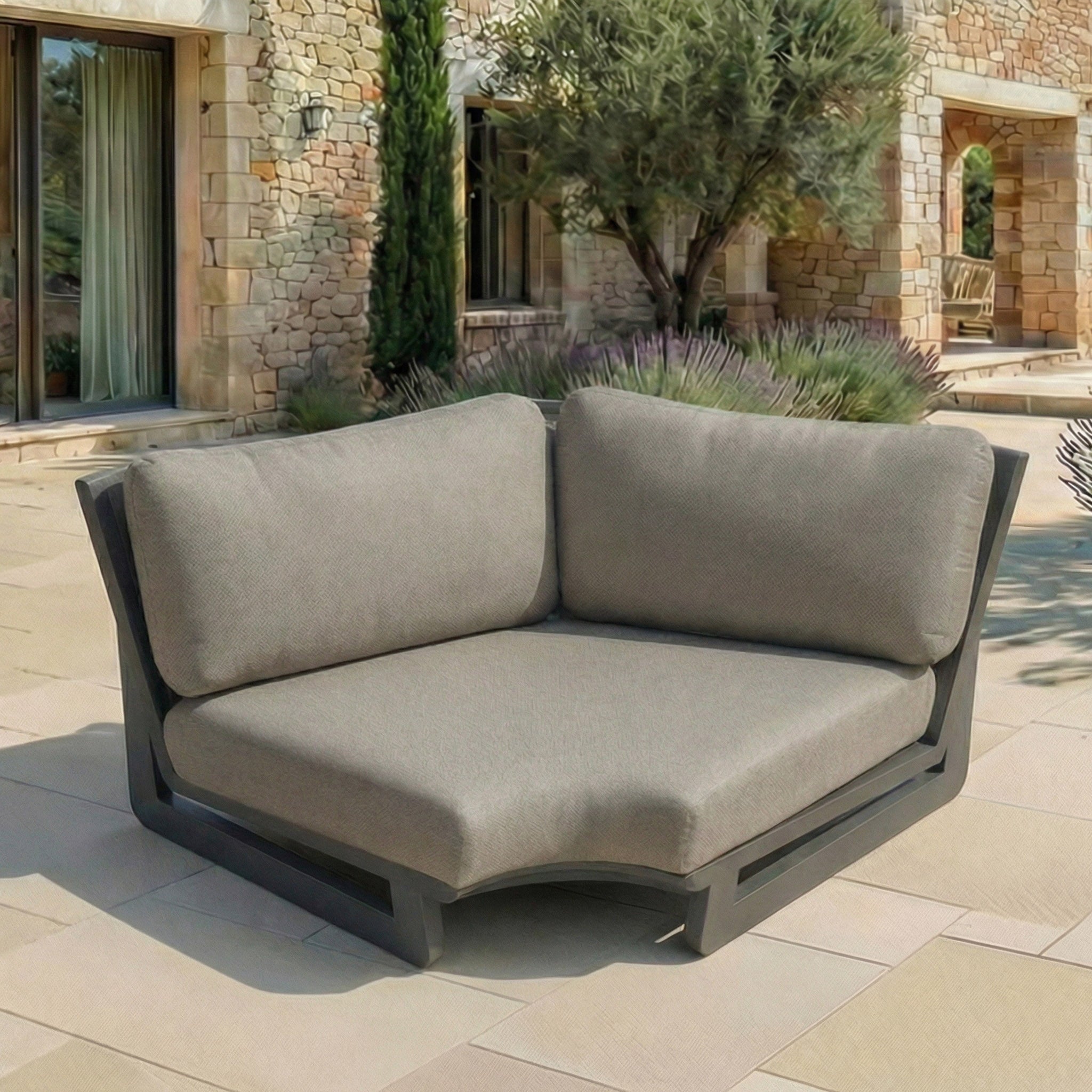 Sofá de canto de jardim Long Beach