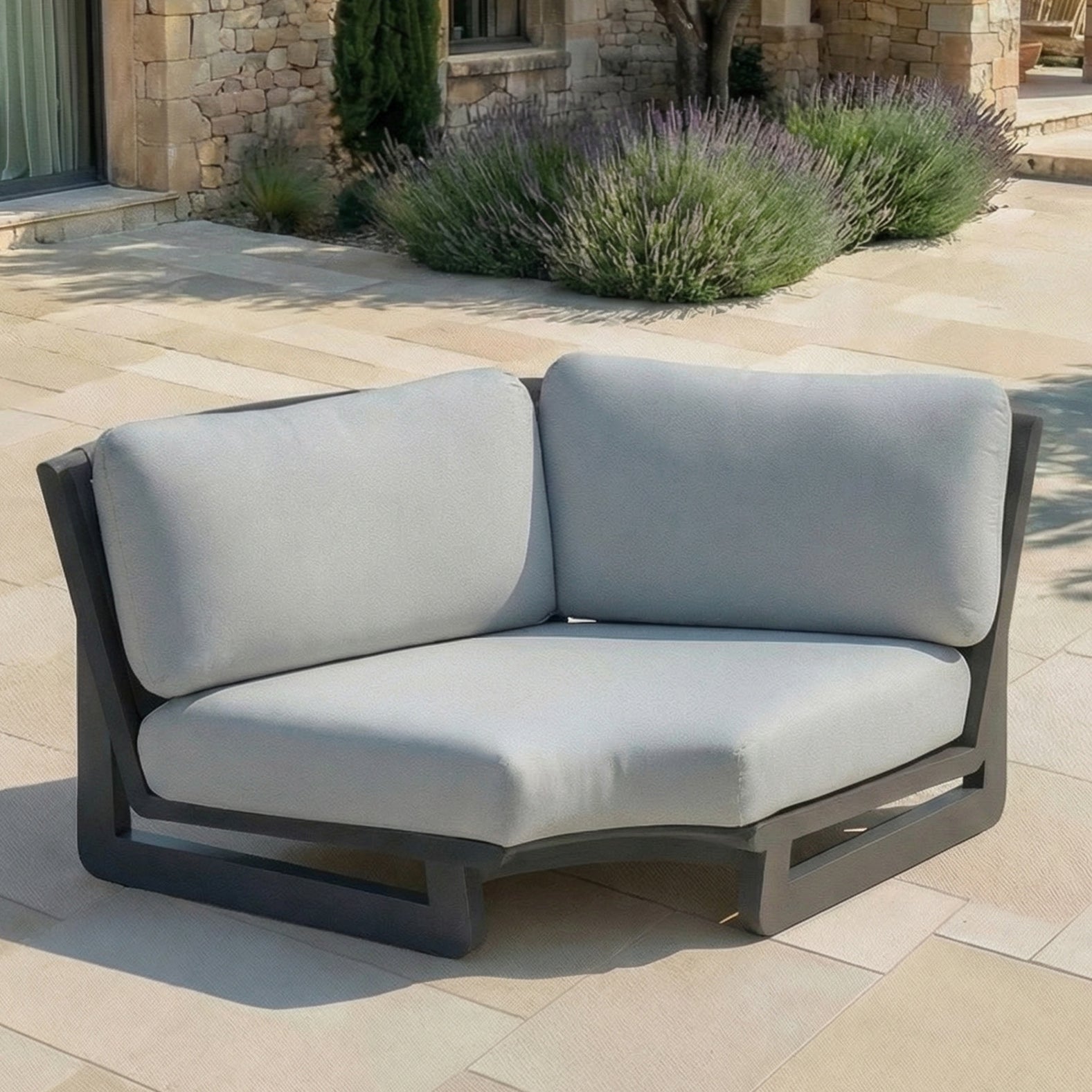 Sofá de canto de jardim Long Beach