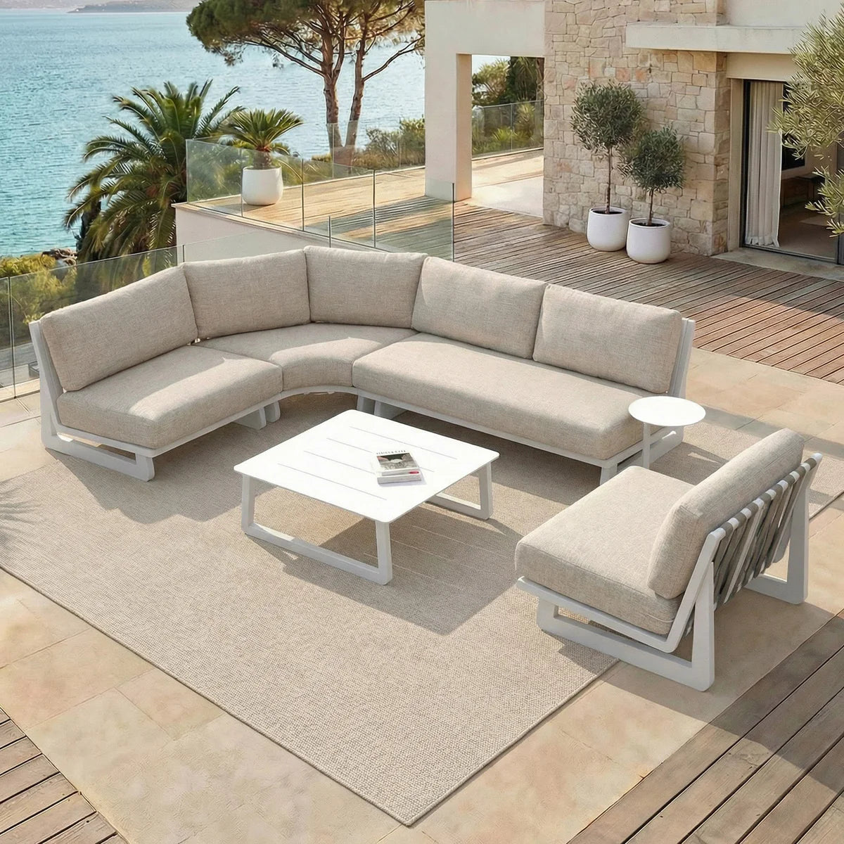 Long Beach Corner Garden Lounge set - 5 seats (UK V2)