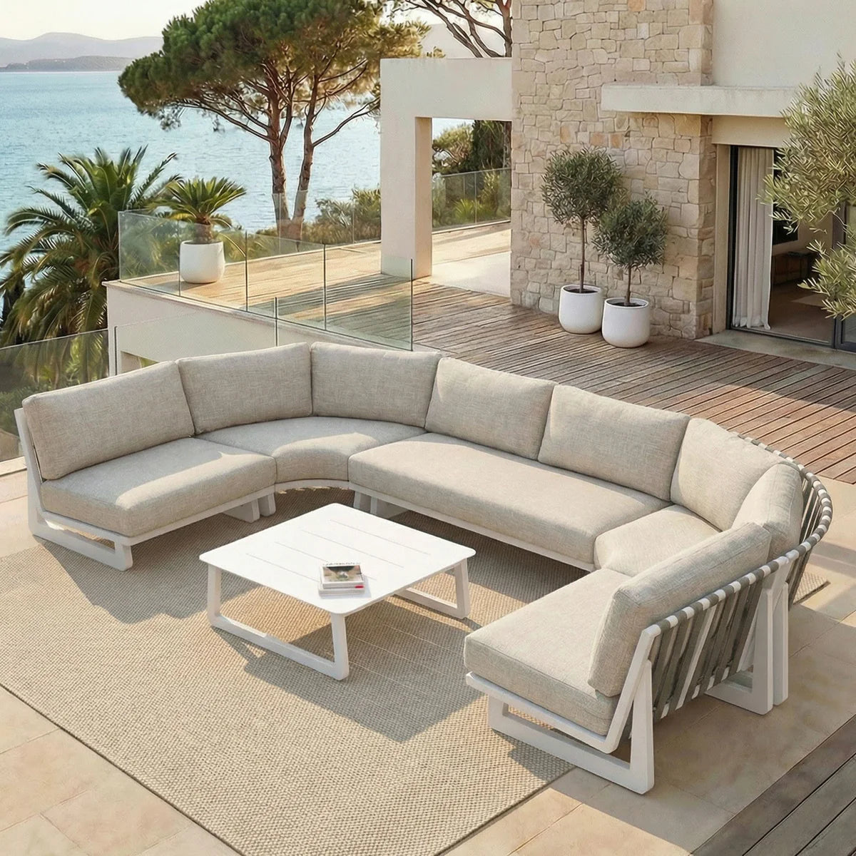 Long Beach Corner Garden Lounge Set - 6 seats (UK)