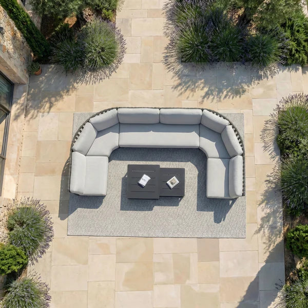 Conjunto de jardín esquinero Long Beach - 7 plazas (UK)