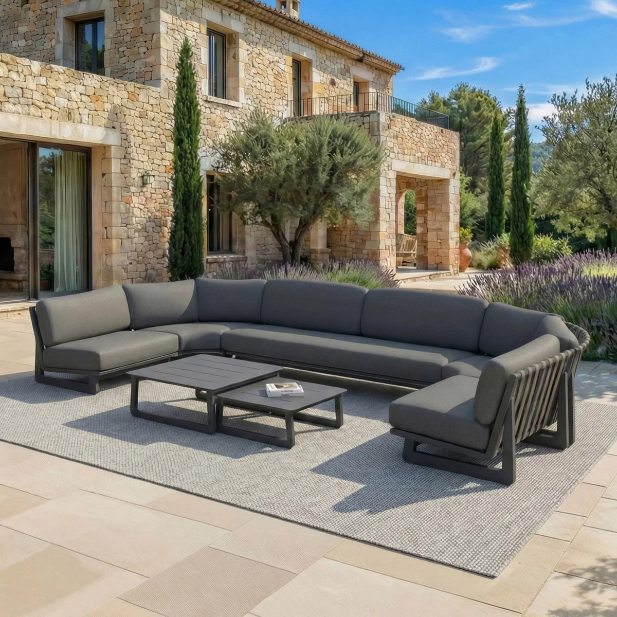 Conjunto de jardín esquinero Long Beach - 7 plazas (UK)