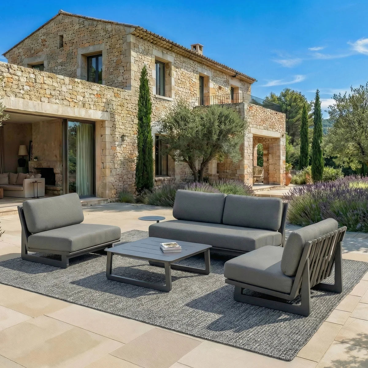 Long Beach garden lounge set - 4 seats (UK)