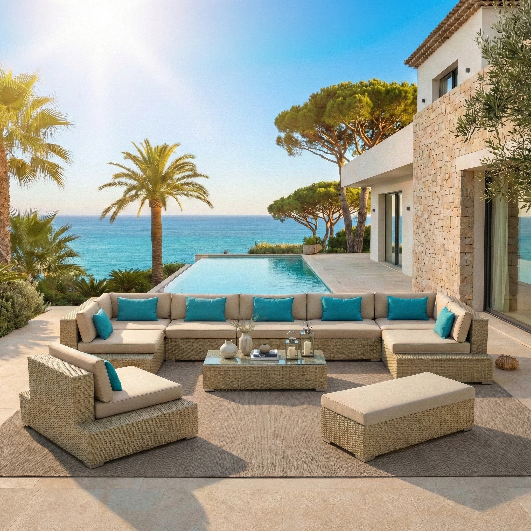 Salon de jardin Palma - 9 places