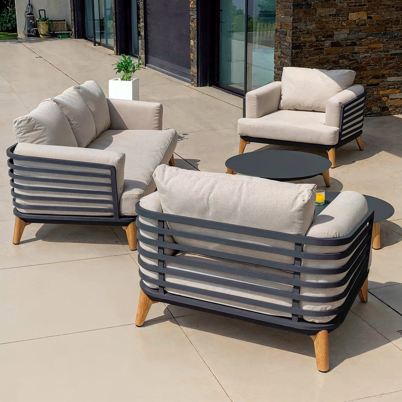 Monte Carlo garden furniture set - 5 seats