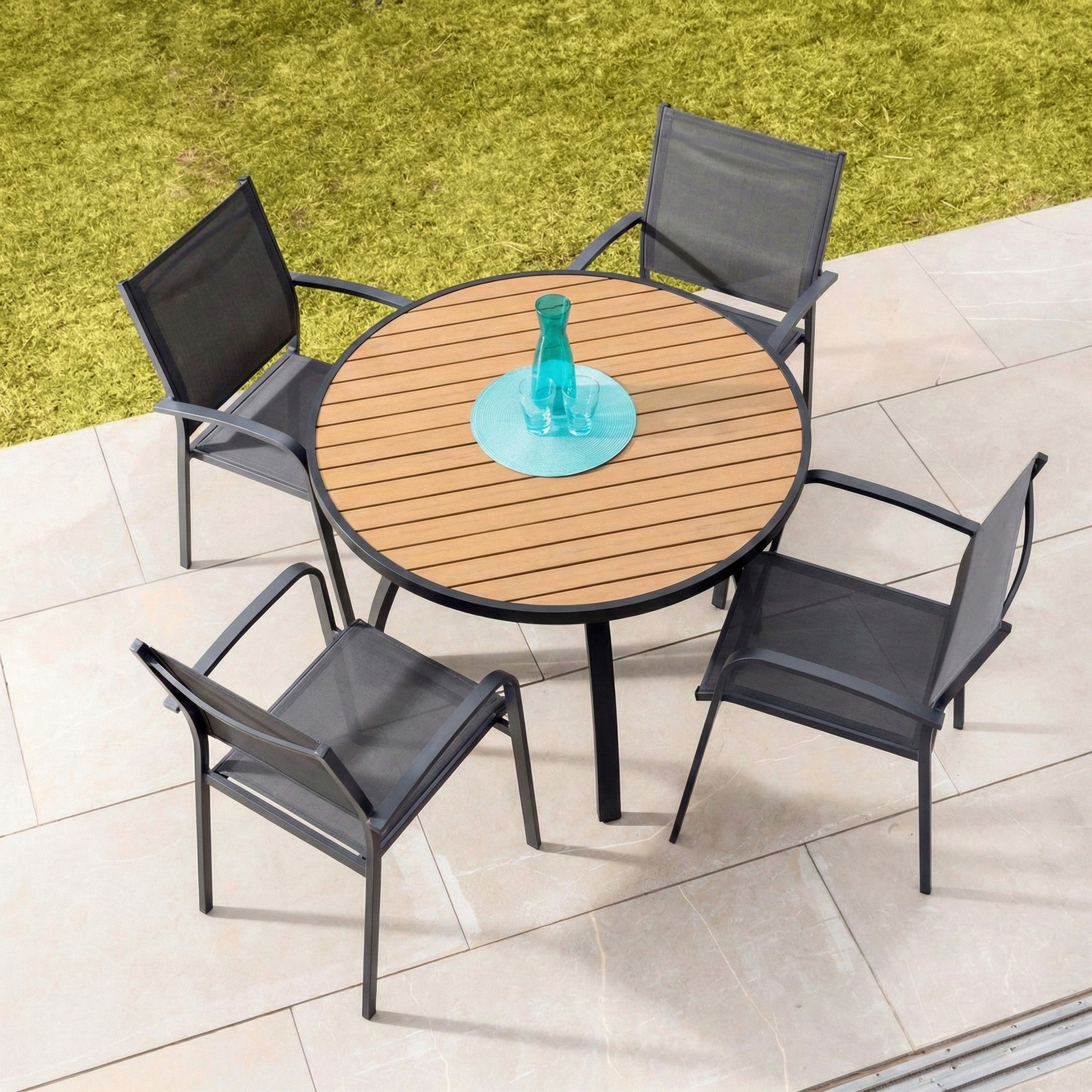 Table de jardin ronde Murano (D105cm)