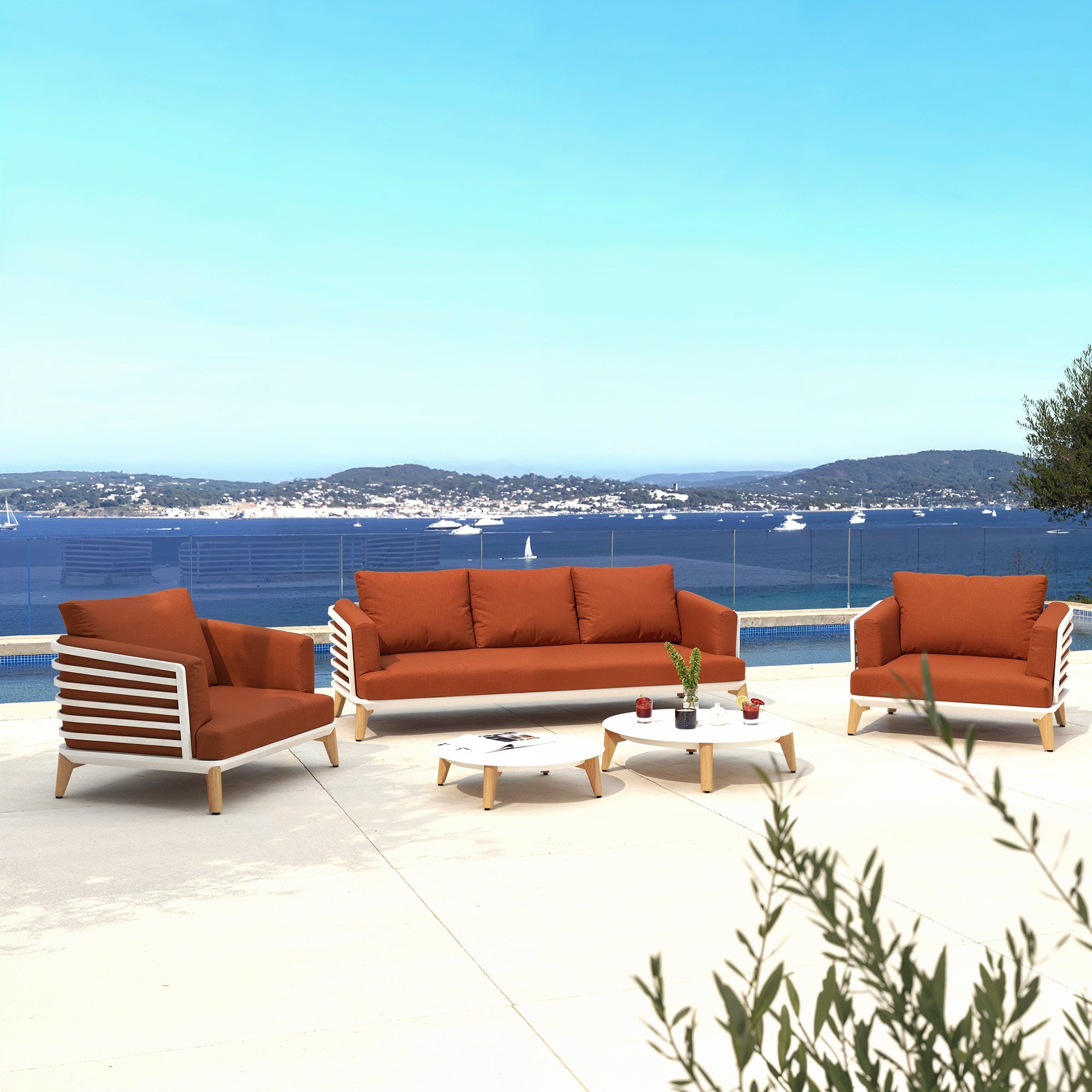 Conjunto de jardín Monte Carlo - 5 plazas