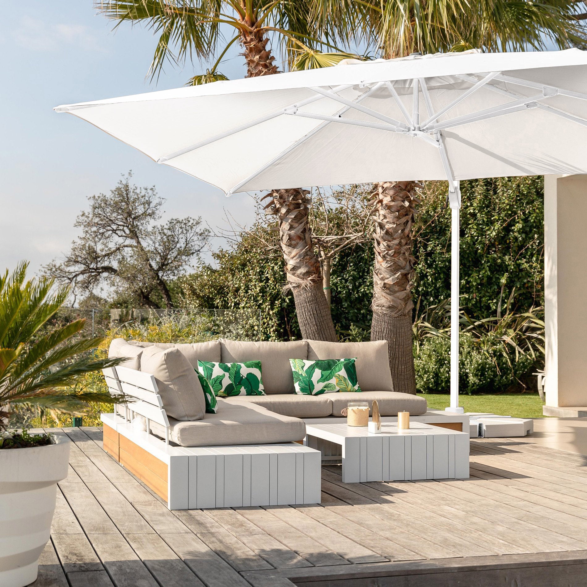 Parasol déporté Yucatan (L4 x 3m) - Mobellia