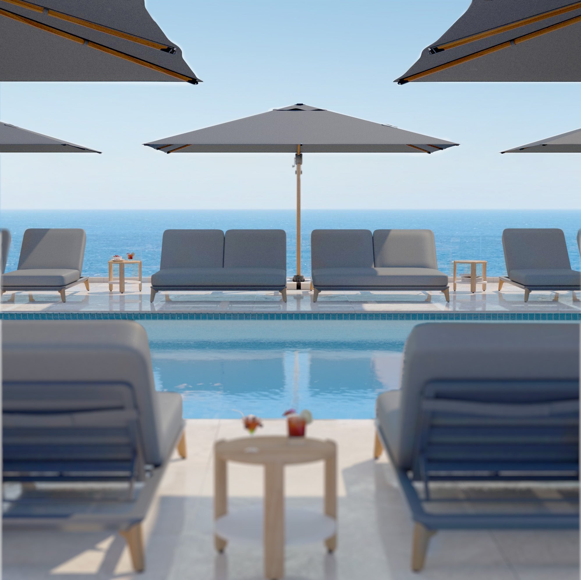 Parasol déporté Yucatan (L4 x 3m)