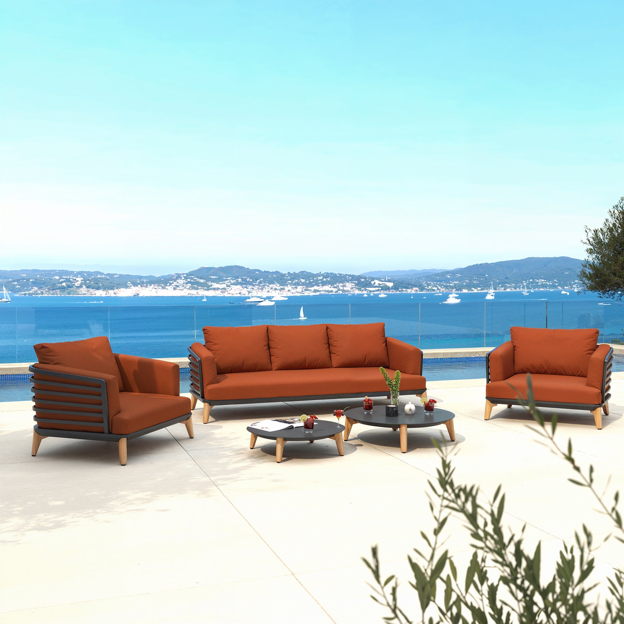 Conjunto de jardín Monte Carlo - 5 plazas