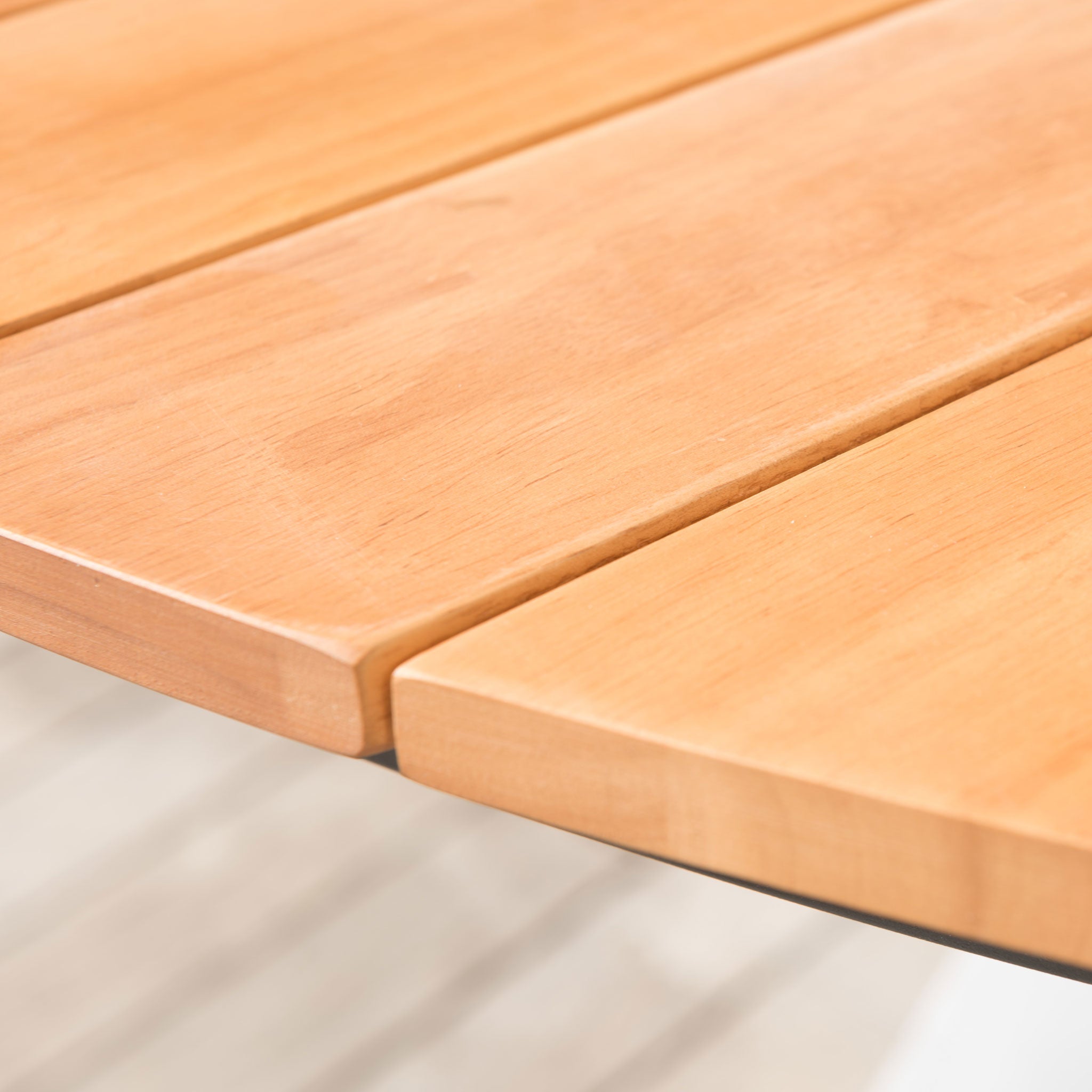 Table de jardin ronde Aluminium/Bois (D140 cm) Bali