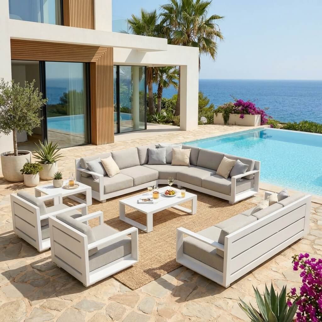 Salon de jardin Elba - 10 places