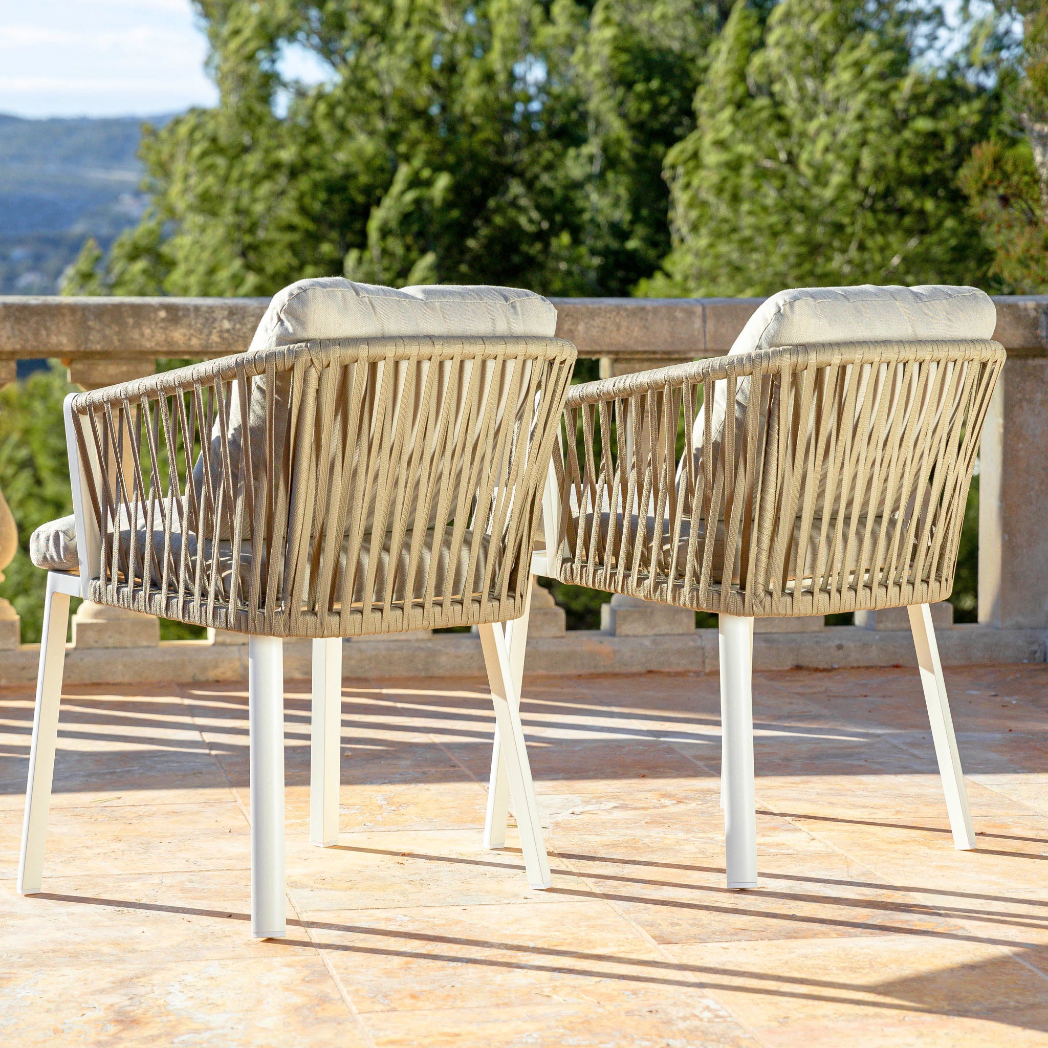 Lot de 2 fauteuils de jardin Amalfi - Mobellia