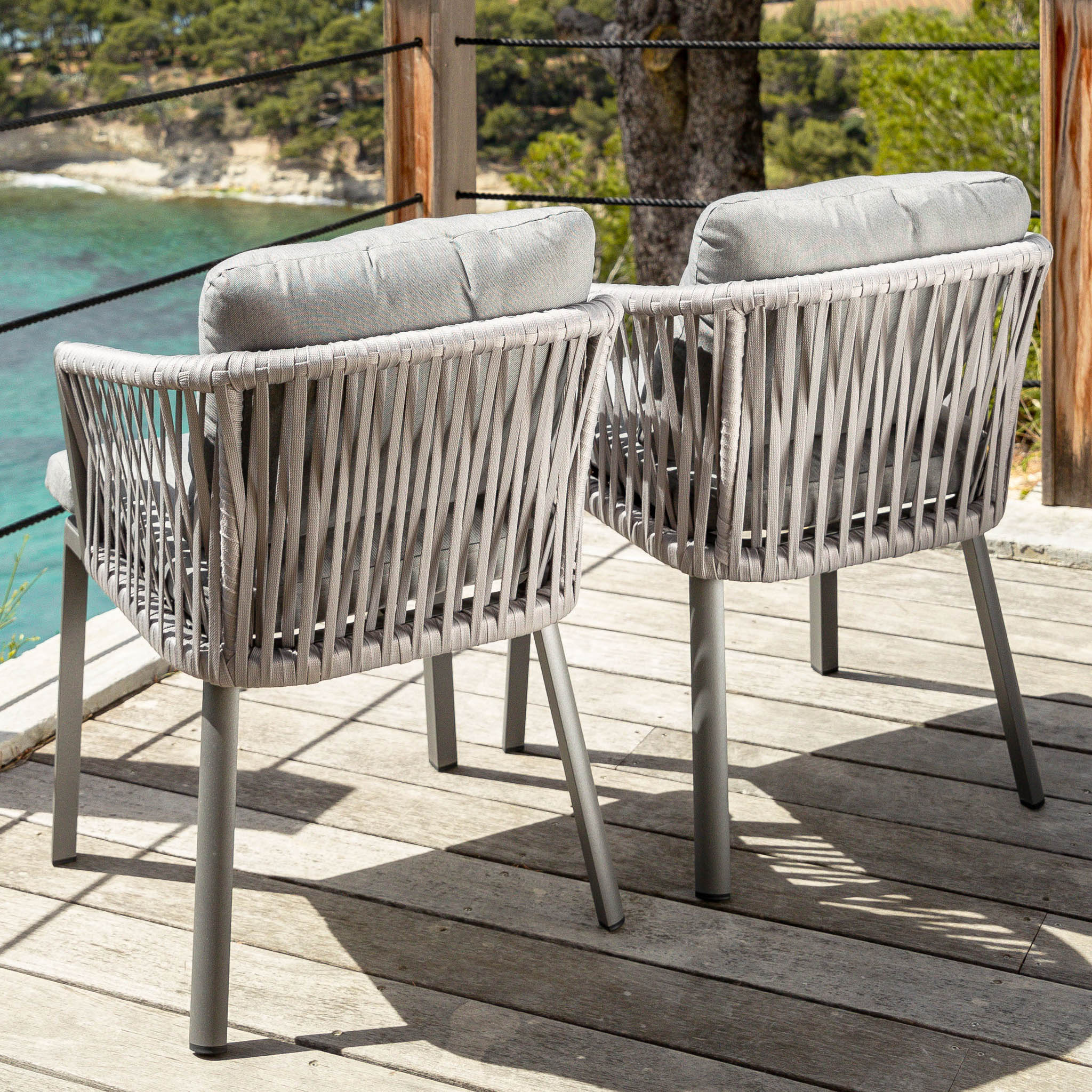 Lot de 2 fauteuils de jardin Amalfi - Mobellia