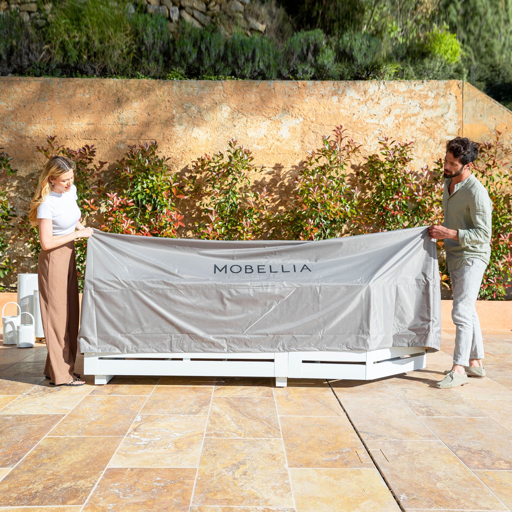 Housse de protection imperméable pour salon de jardin - Mobellia