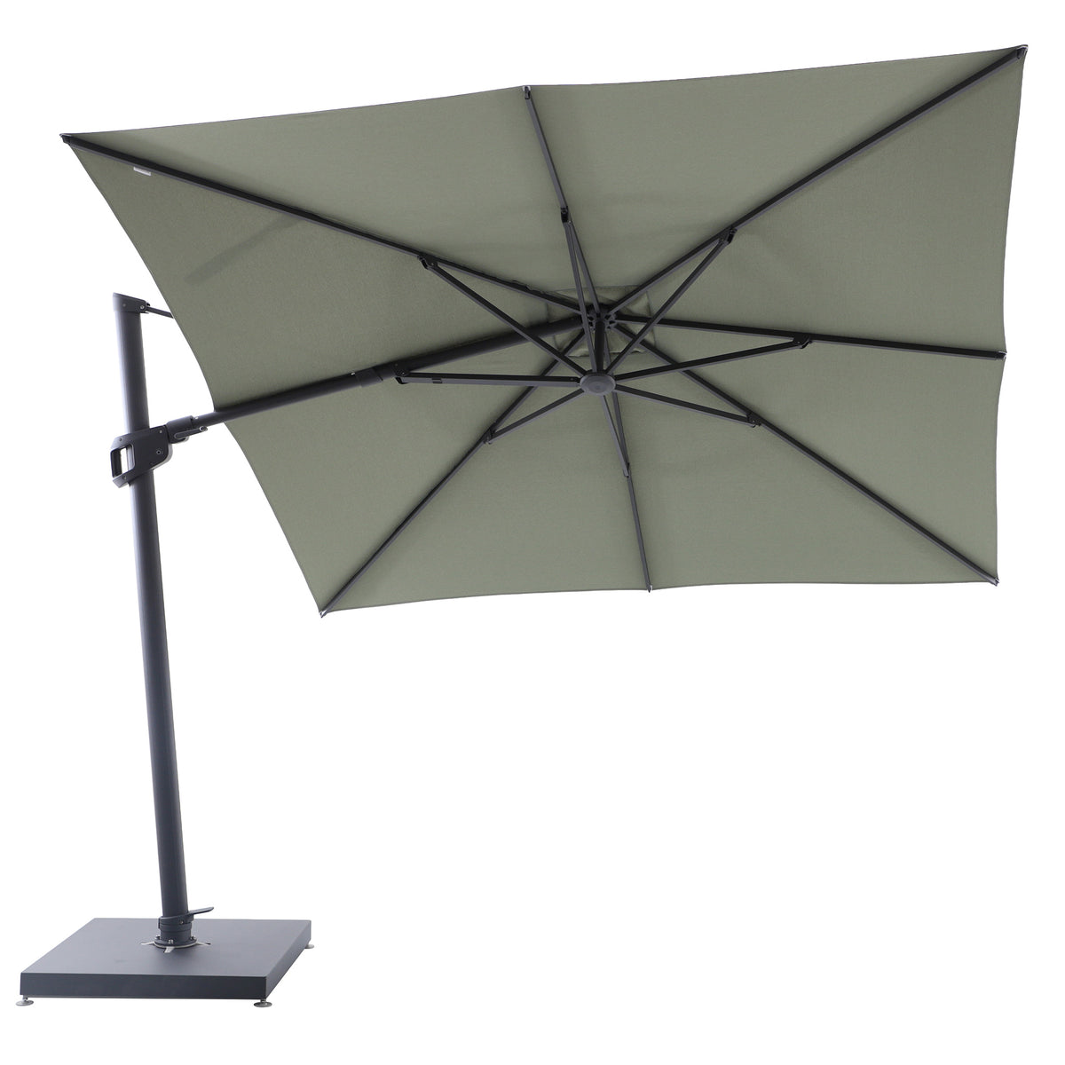 Parasol Déporté Professionnel ELYRA 3 x 3 m – Mât Gris Anthracite