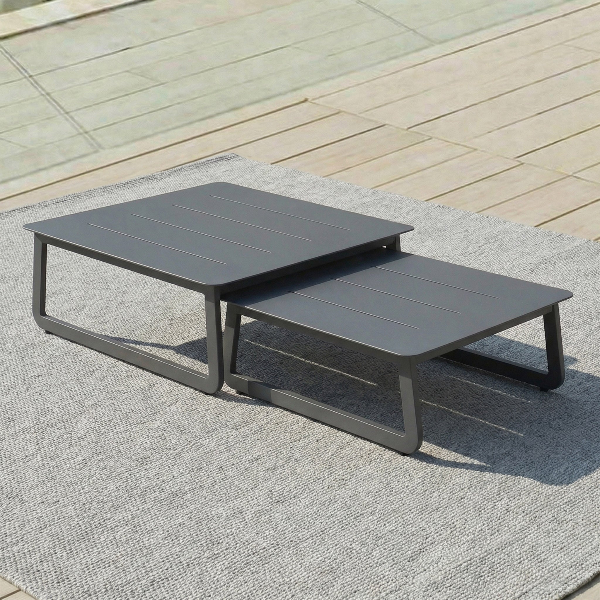 Mesa de centro de jardim Long Beach (70x70cm)