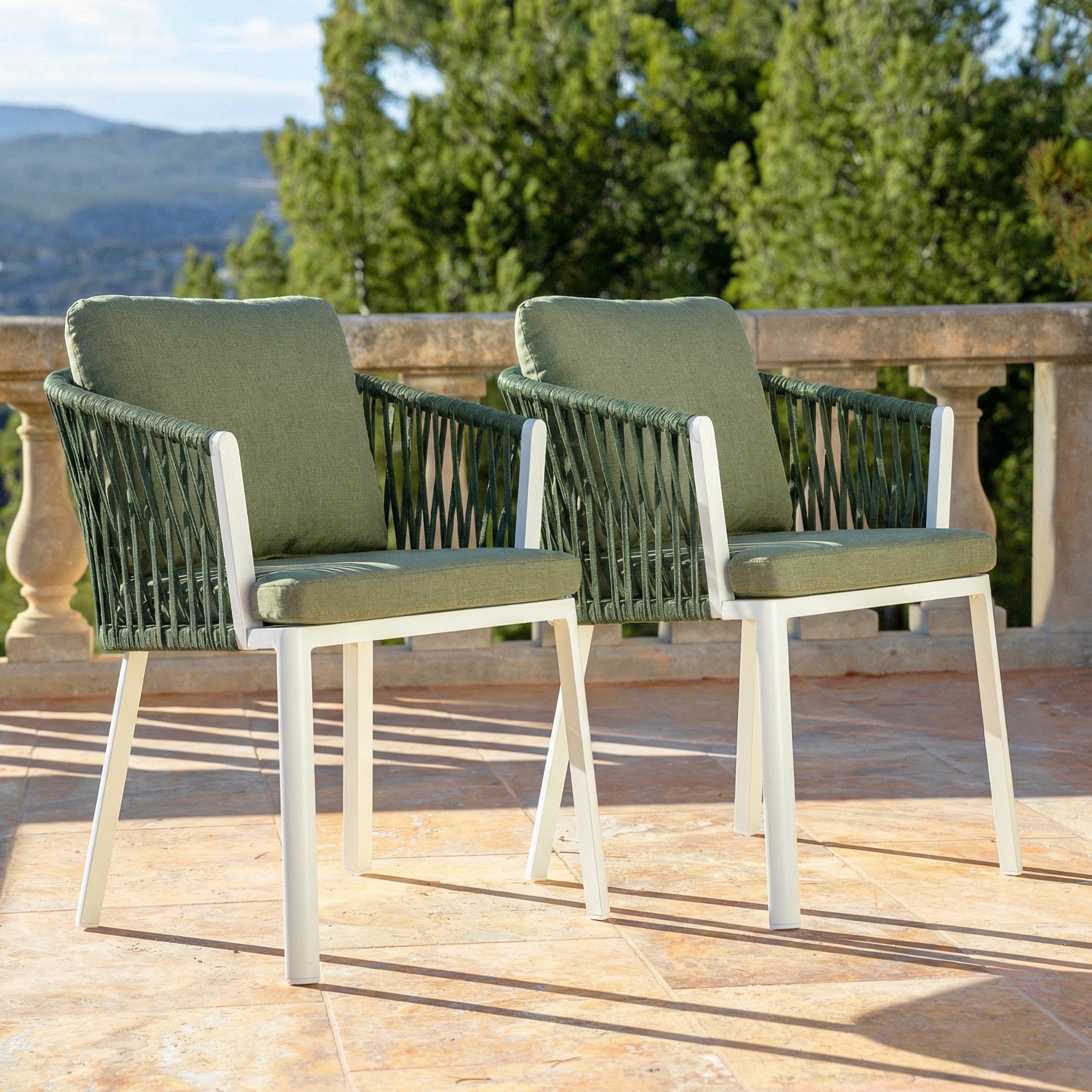 Lot de 2 fauteuils de jardin Amalfi