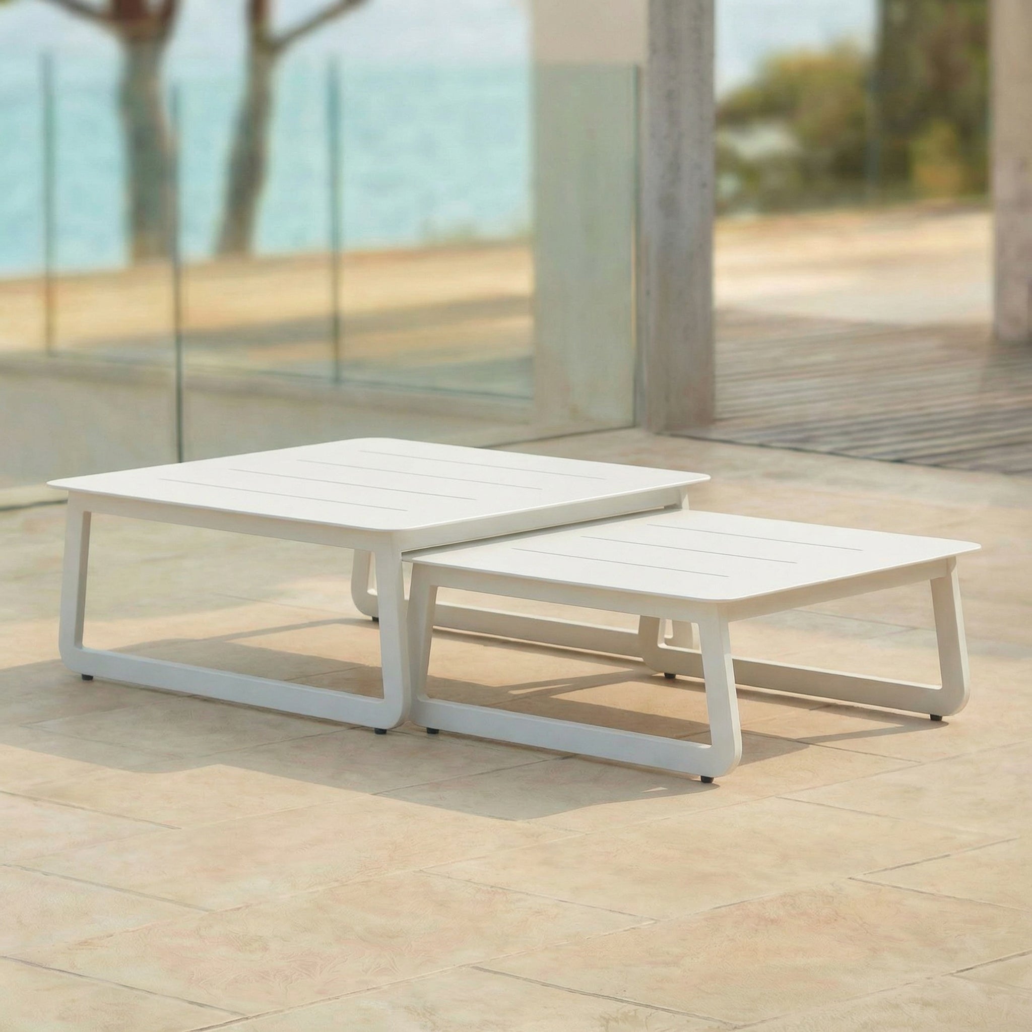 Tavolino da giardino Long Beach (85x85cm)