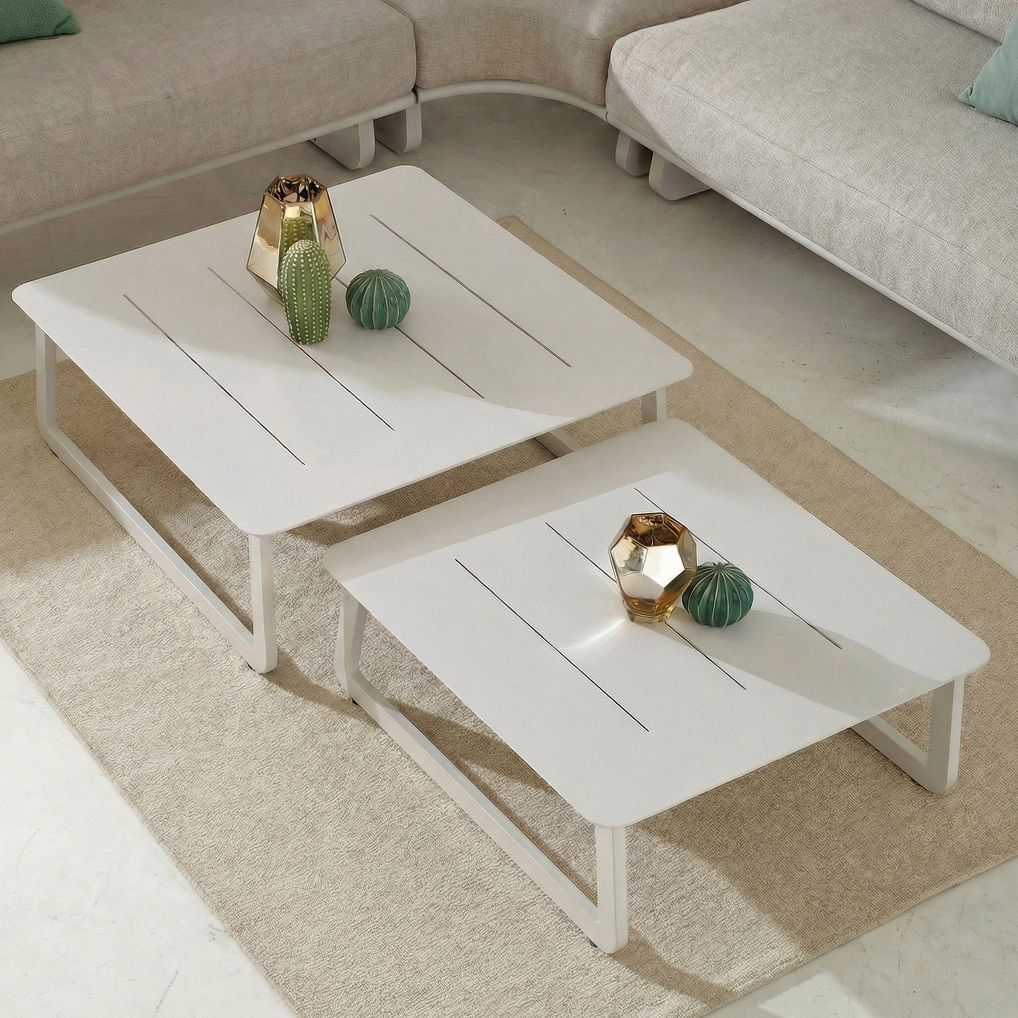 Mesa de centro de jardim Long Beach (70x70cm)