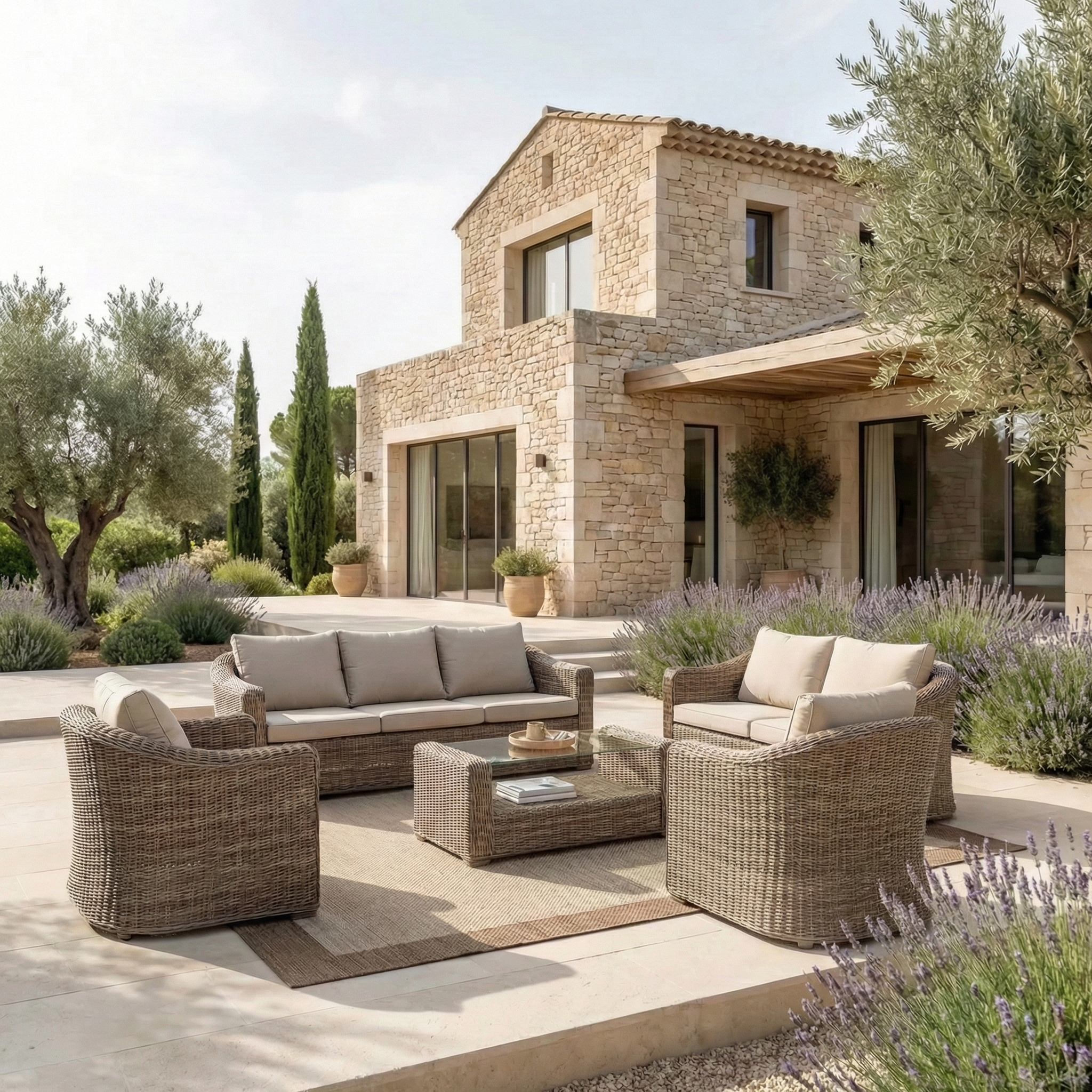 Conjunto de jardim Calvi - 7 lugares