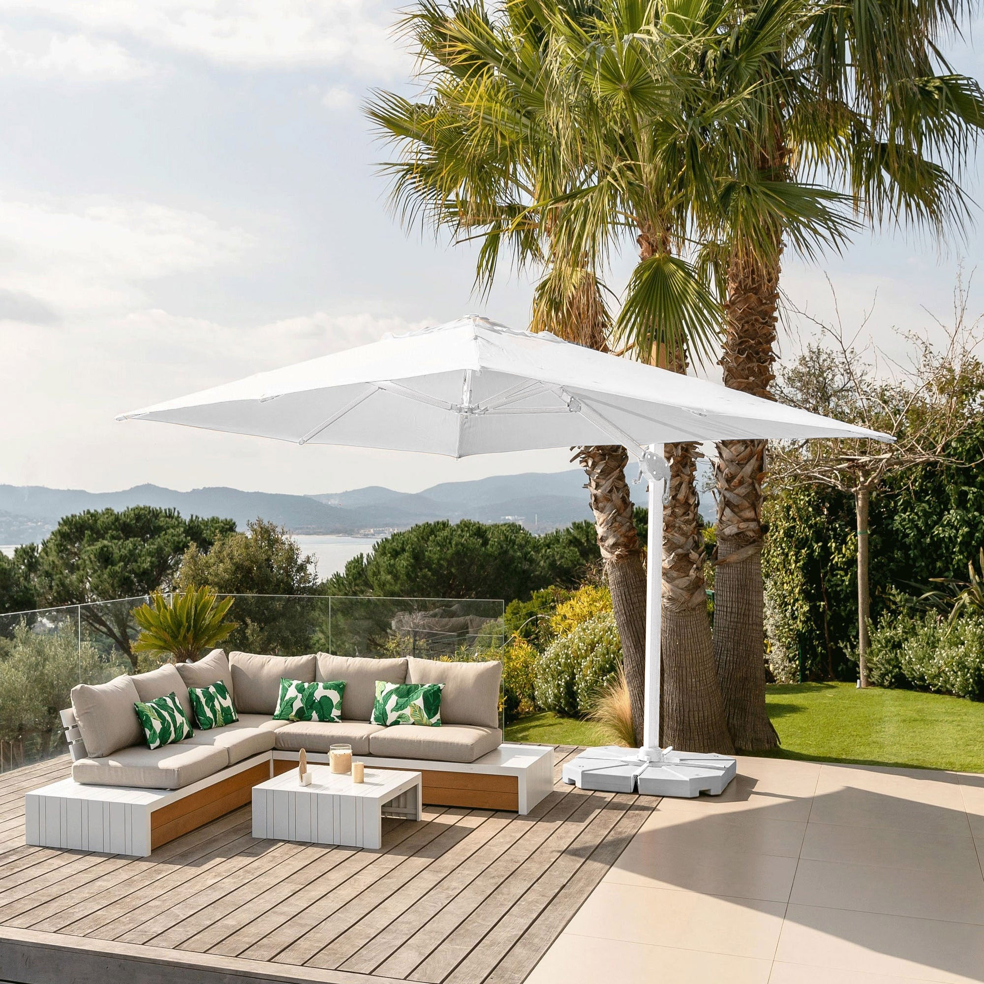 Parasol déporté Yucatan (L4 x 3m) - Mobellia