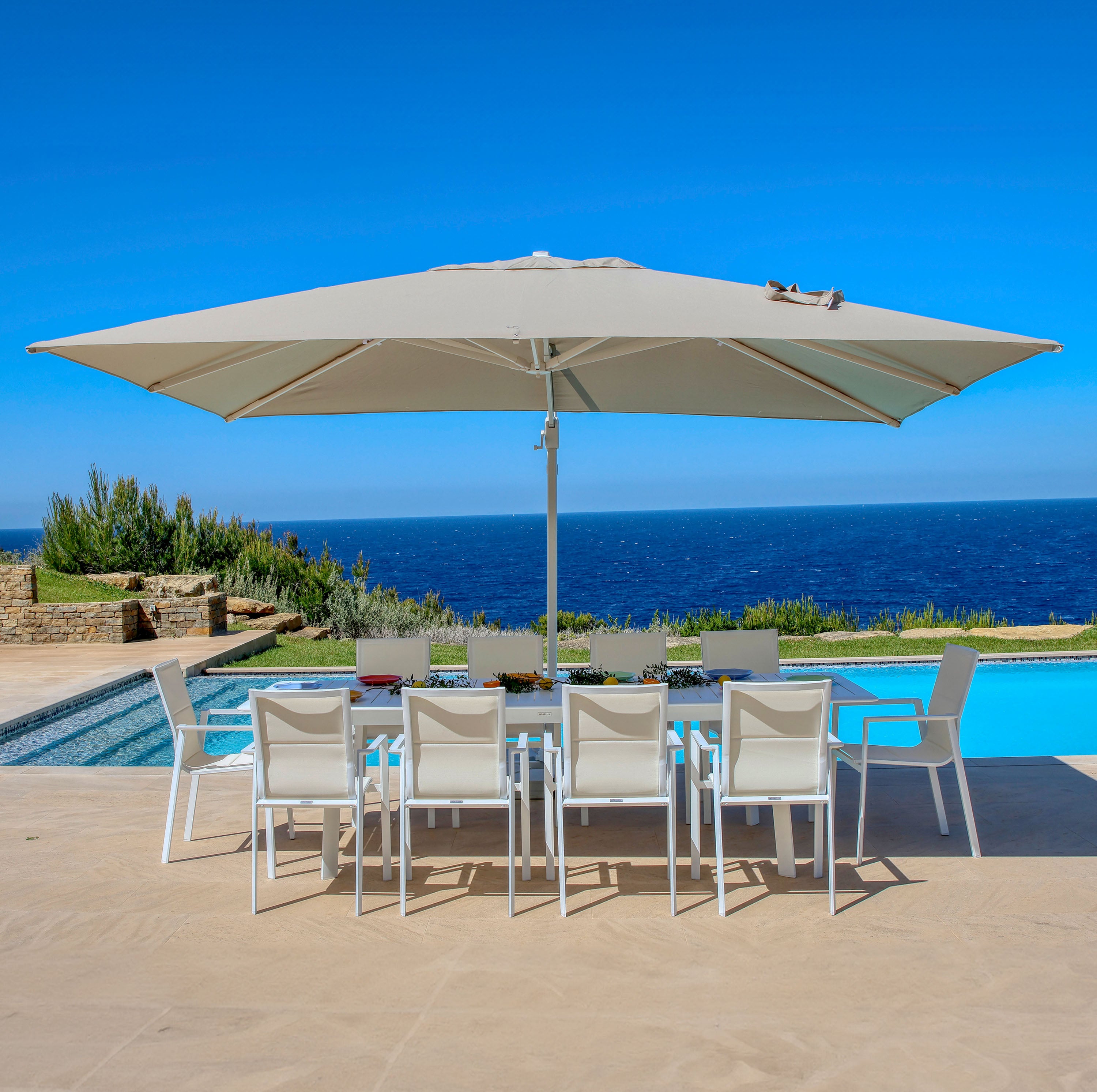 Parasol déporté Yucatan (L4 x 3m)