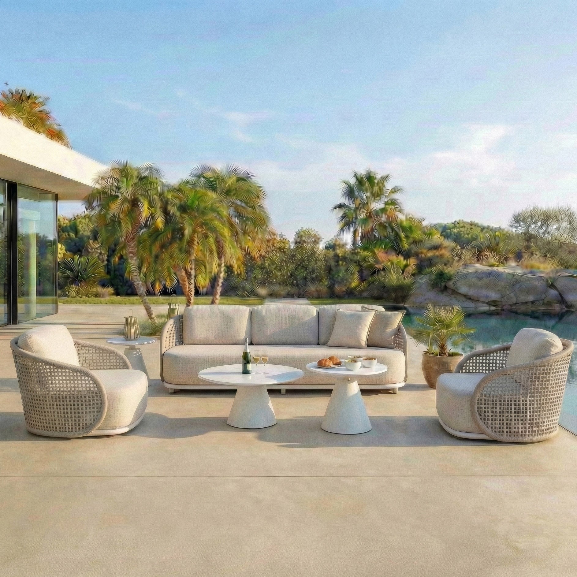 Salon de jardin Riviera - 5 places