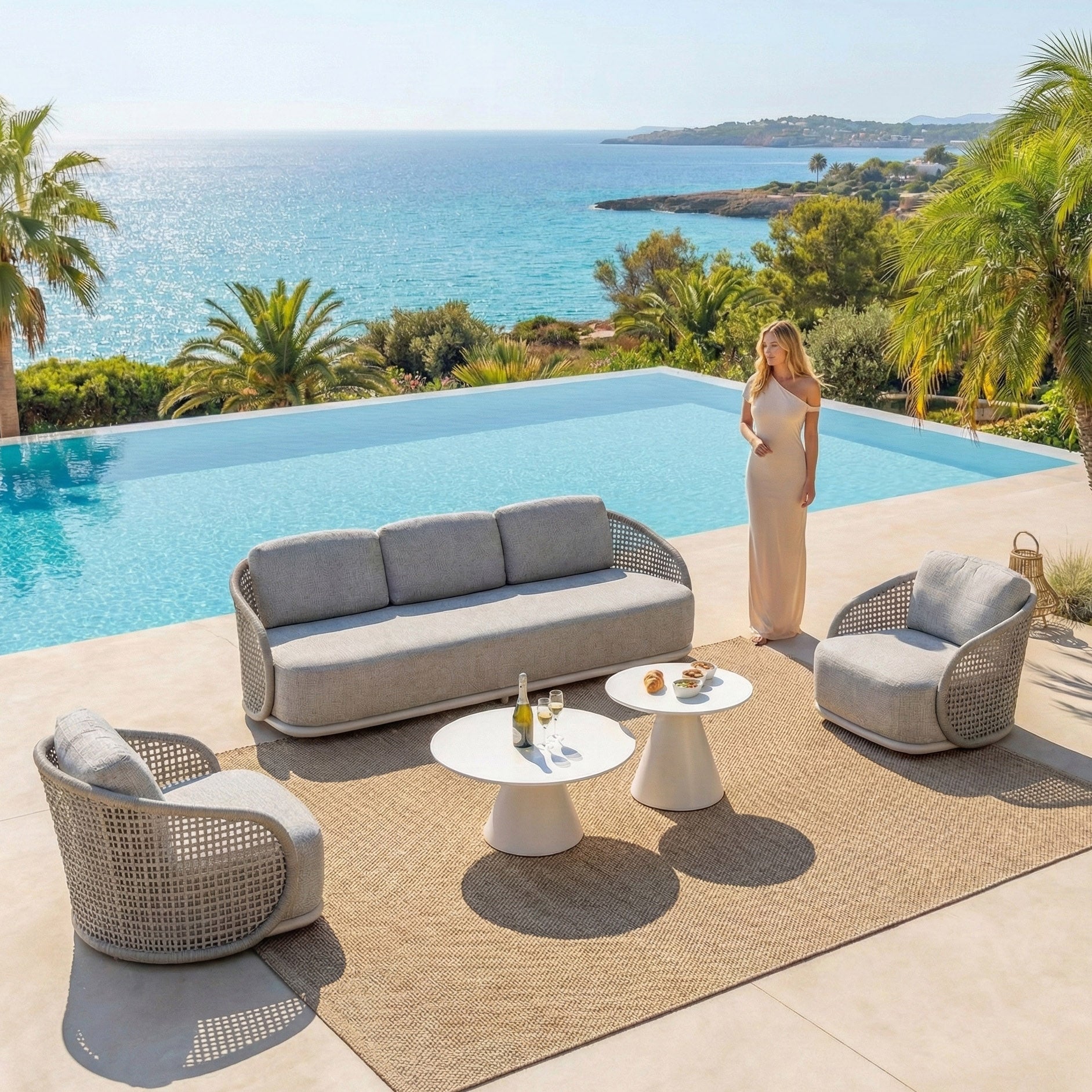 Salon de jardin Riviera - 5 places