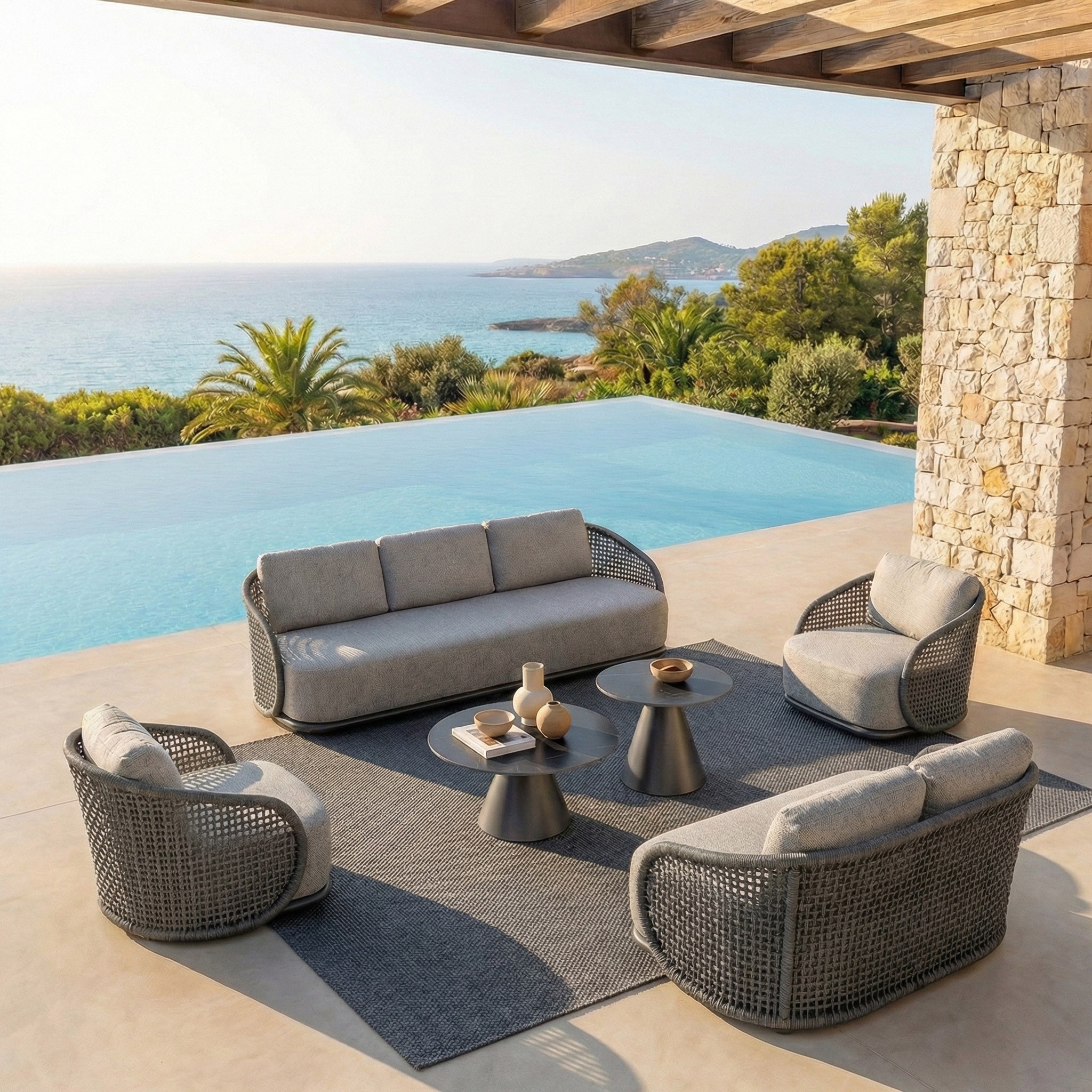 Salon de jardin Riviera - 7 places