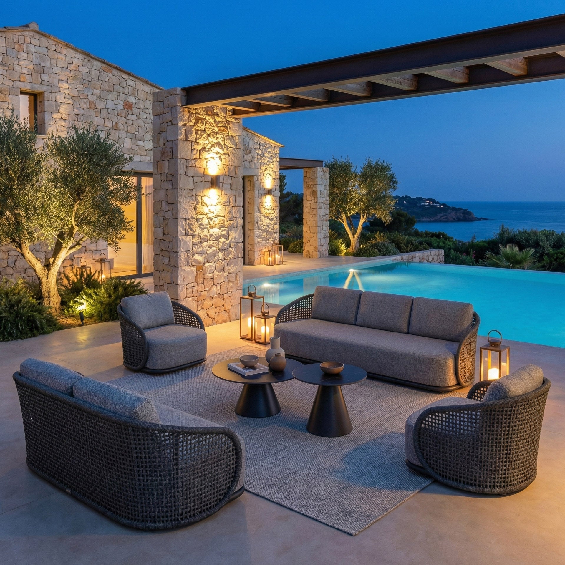 Salon de jardin Riviera - 7 places