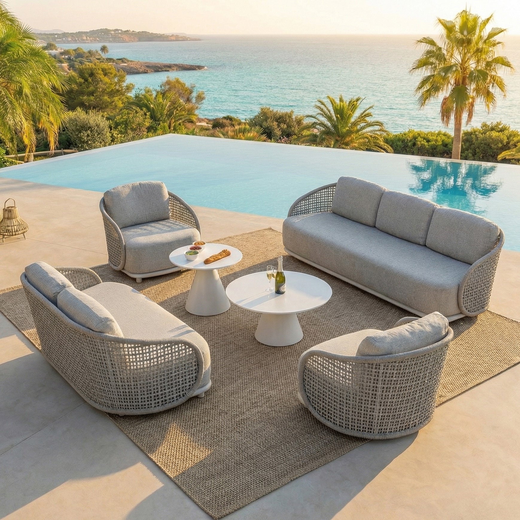 Salon de jardin Riviera - 7 places