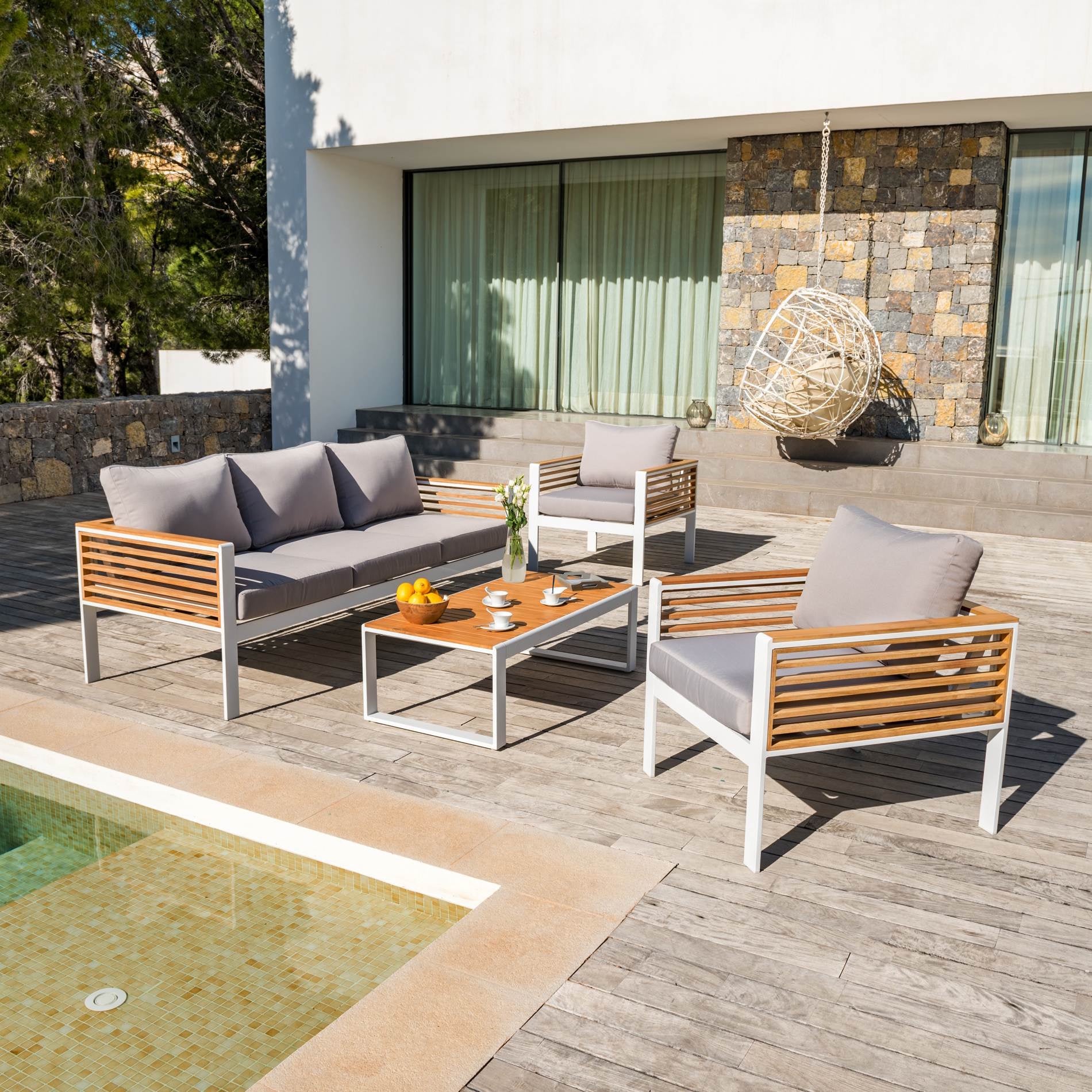 Bali outdoor lounge set - 5 seats