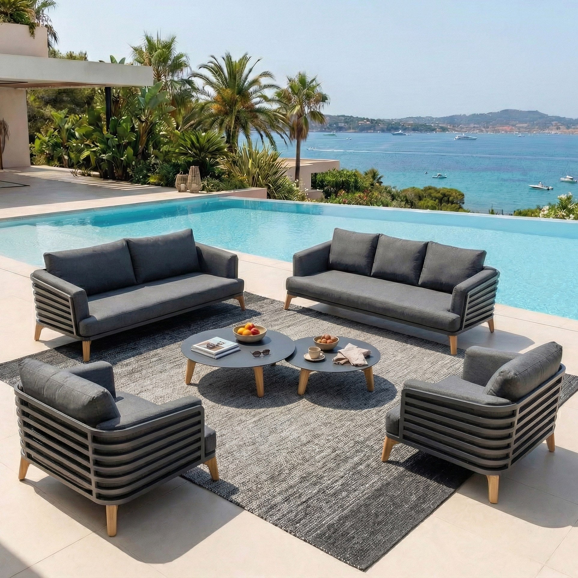 Conjunto de jardim Monte Carlo - 7 lugares