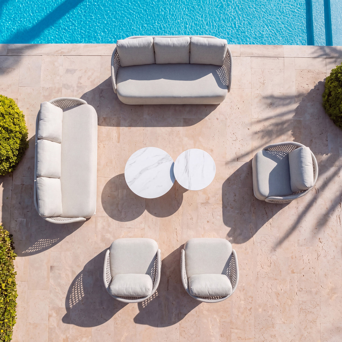 Conjunto de jardín Riviera - 8 plazas