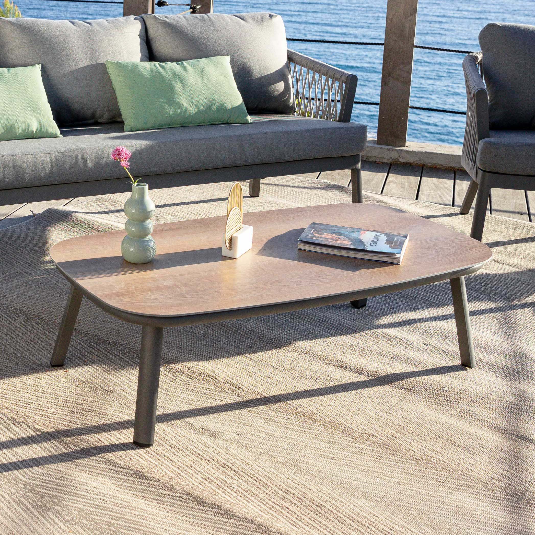 Mesa de centro de jardim retangular Amalfi 115x60cm